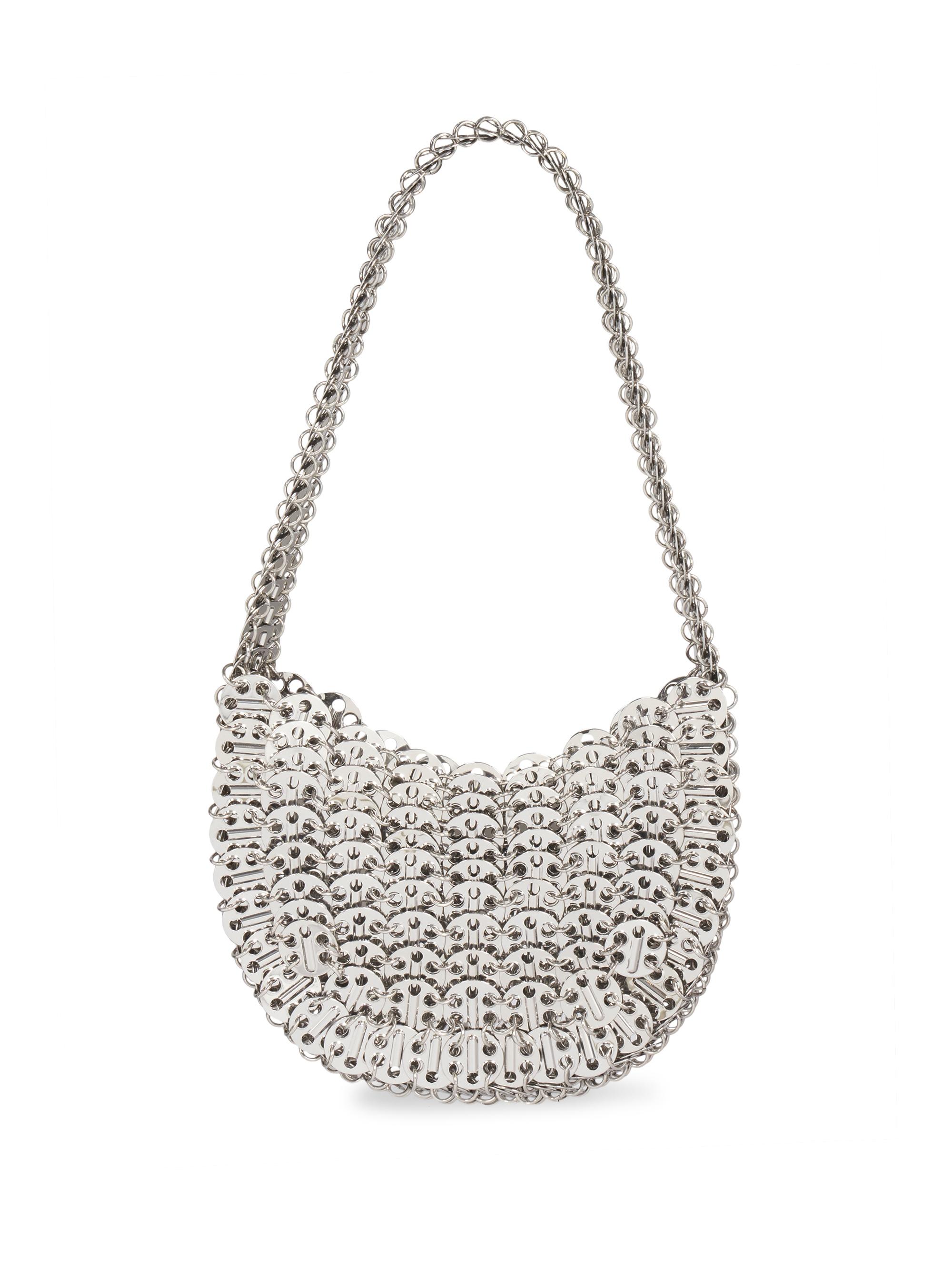 Rabanne Women's Iconic 1969 Moon Brass Shoulder Bag - Silver