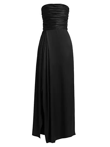 Jennifer strapless maxi dress in black - Dodo Bar Or