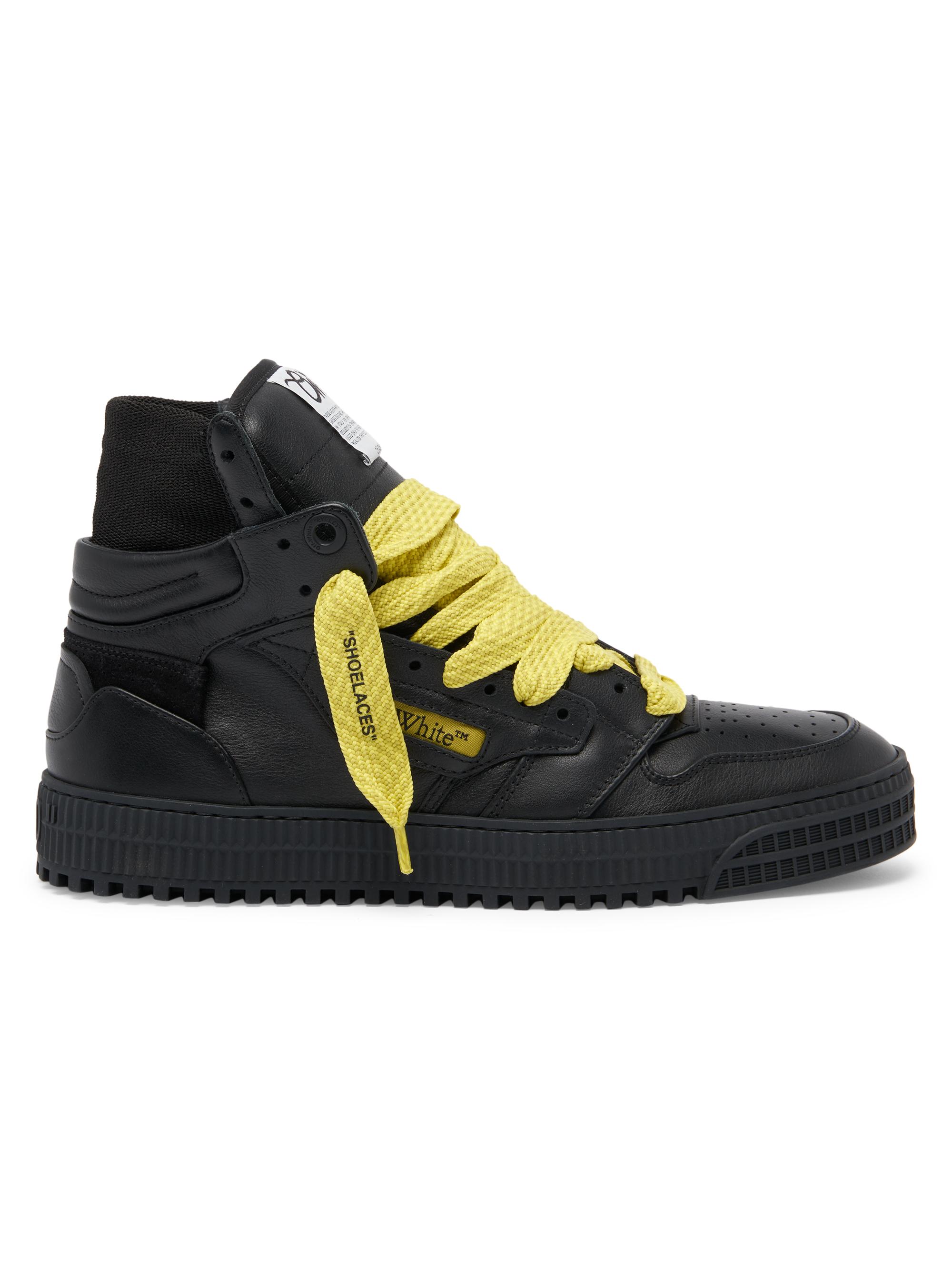 Off-White Men's 3.0 Off Court Leather High-Top Sneakers - Black Olive