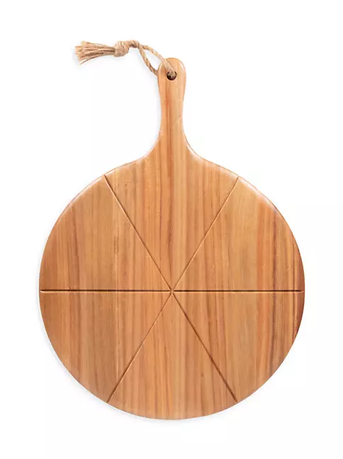 Picnic Time Napoletana Pizza Cutter Board - Acacia Wood