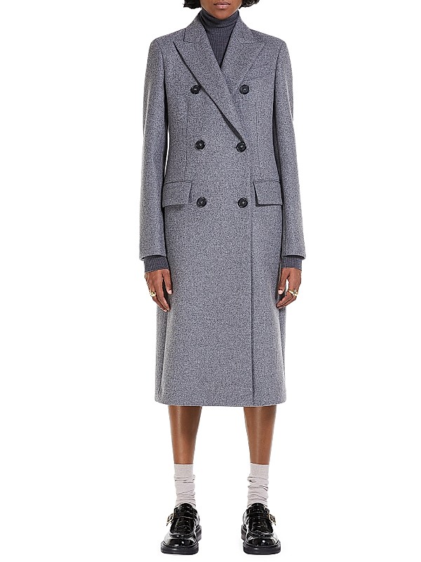 Shop Sportmax Double-Breasted Wool & Cashmere Coat | Saks Shop Sportmax Double-Breasted Wool & Cashmere Coat | Saks
