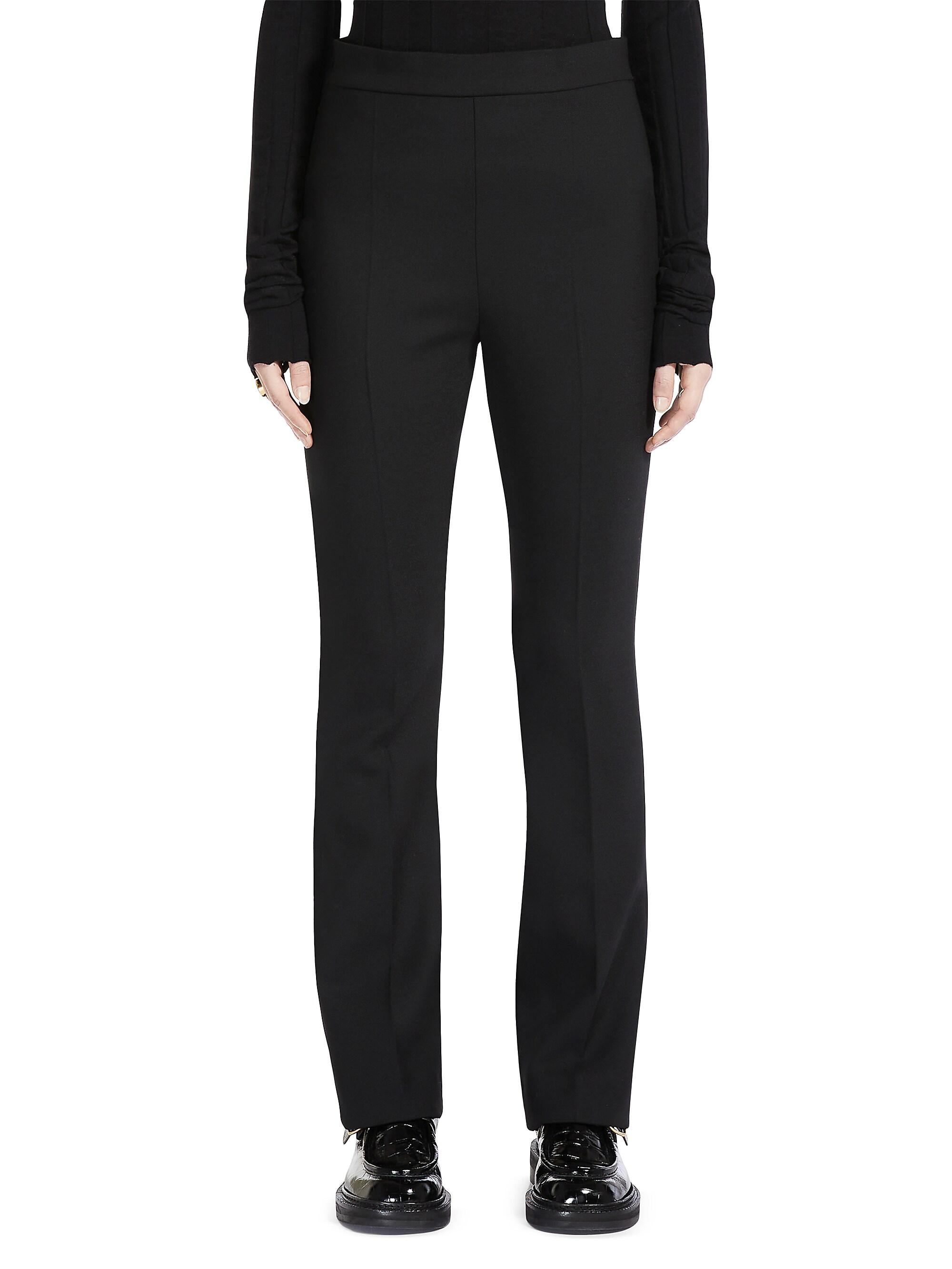 Sportmax tailored virgin-wool trousers - Black