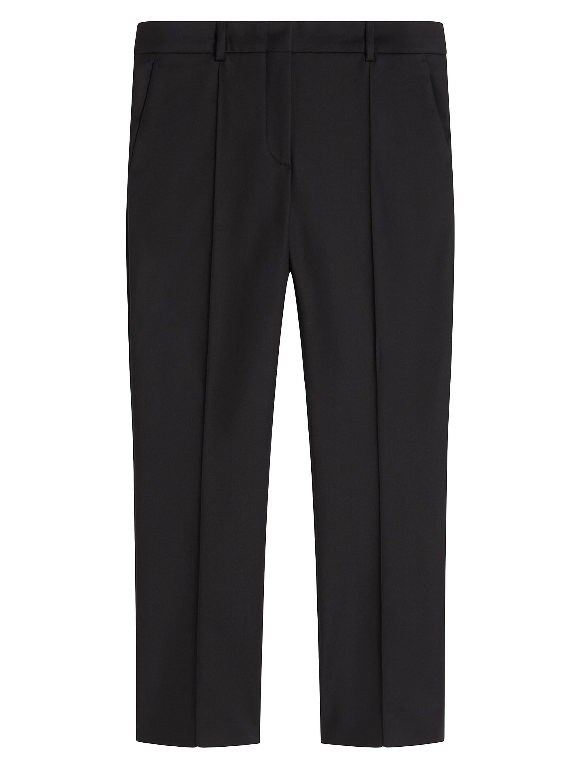 Sportmax Women's Cropped Cotton-Blend Pants - Black