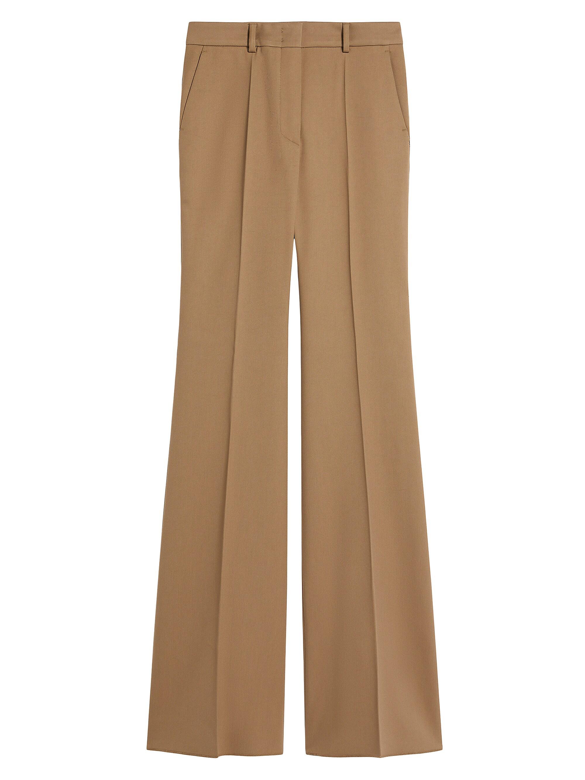 Sportmax Women's Pleated Cotton-Blend Trousers - Beige