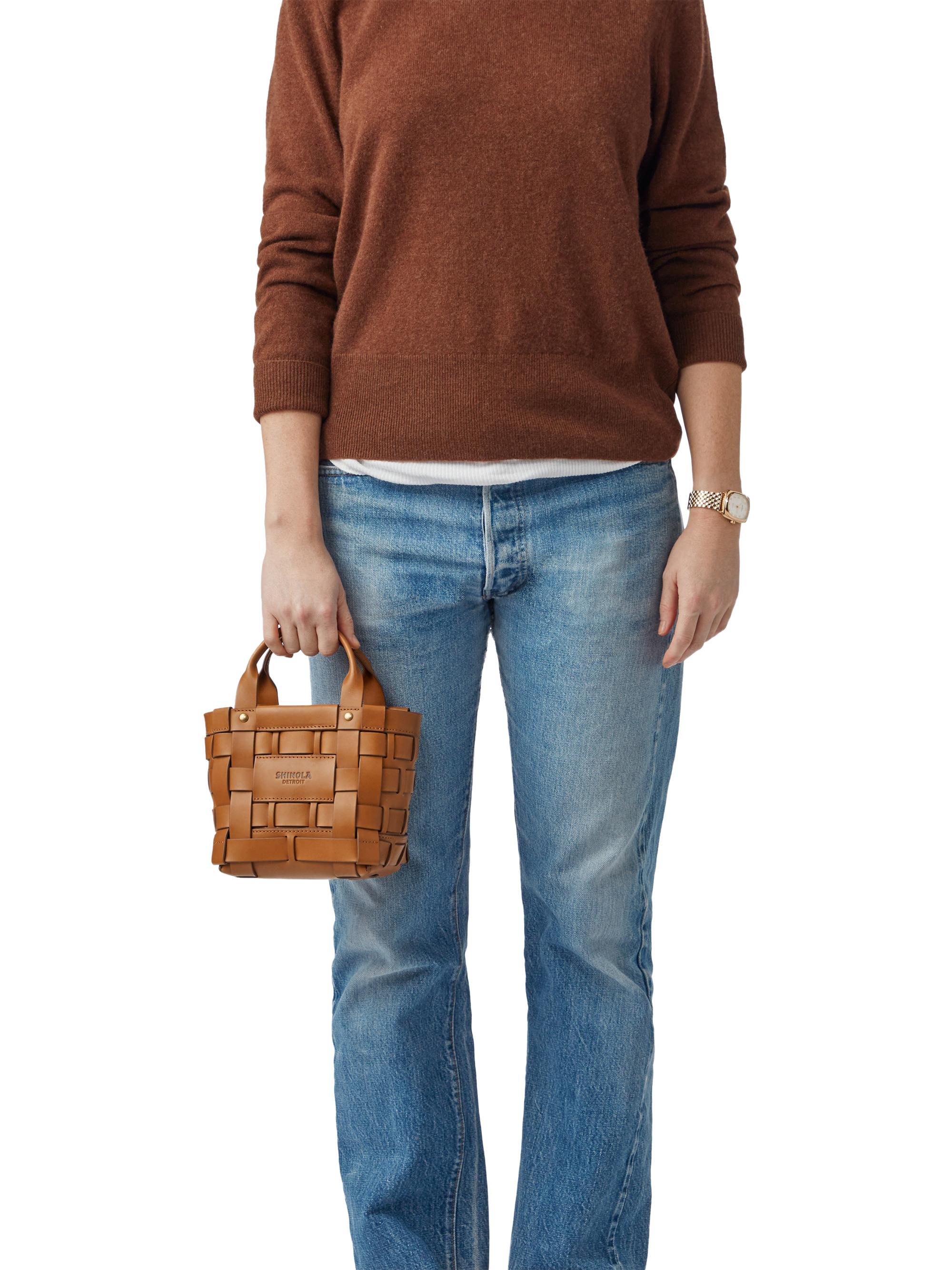 Shinola Bixby Mini Vachetta Leather Basket Bag | Saks Fifth Avenue