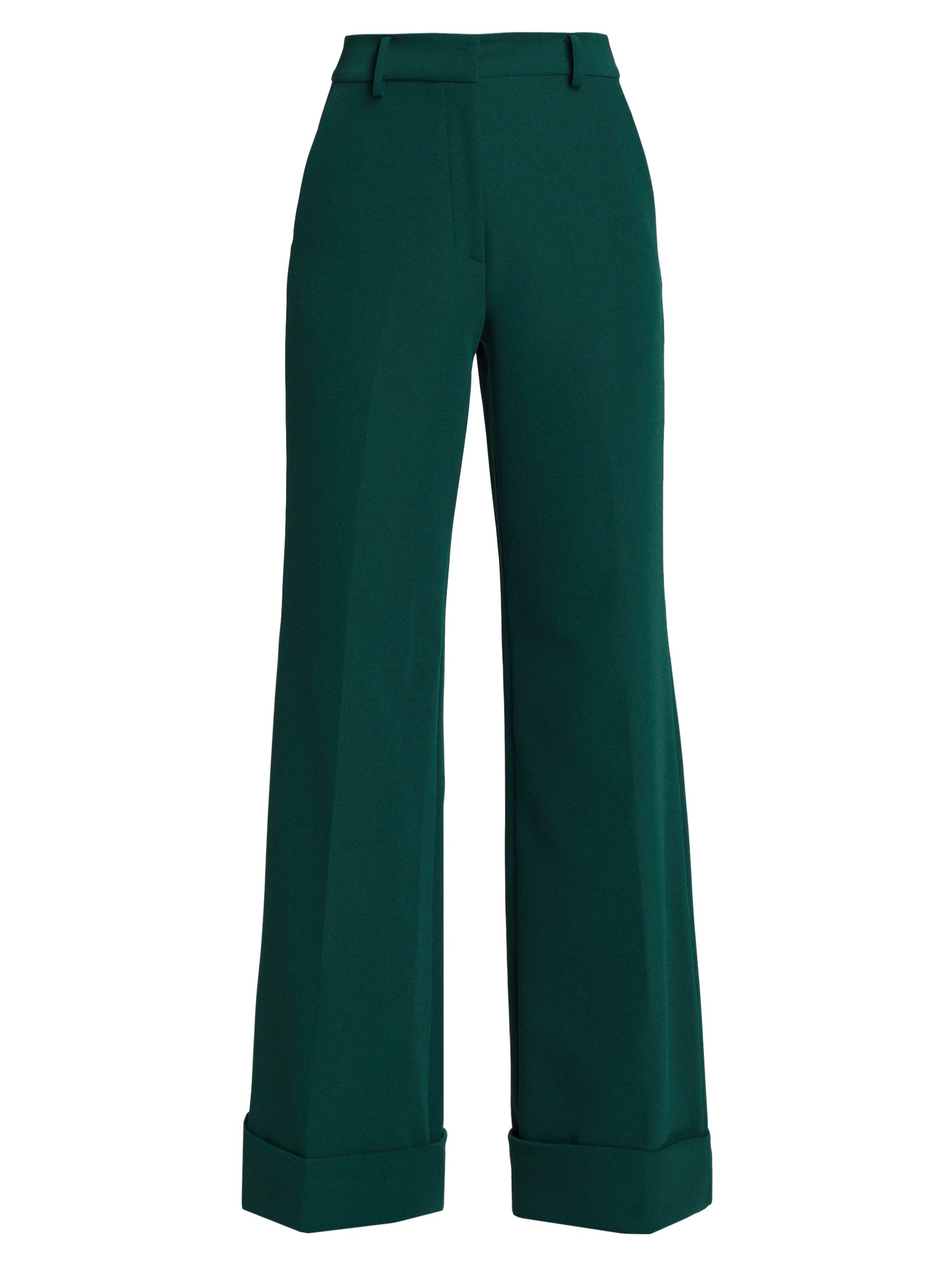 Generation Love Women's Mavis Crepe Wide-Leg Pants - Hunter