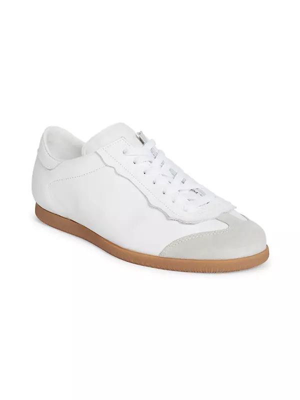Feather Light Leather & Suede Sneakers