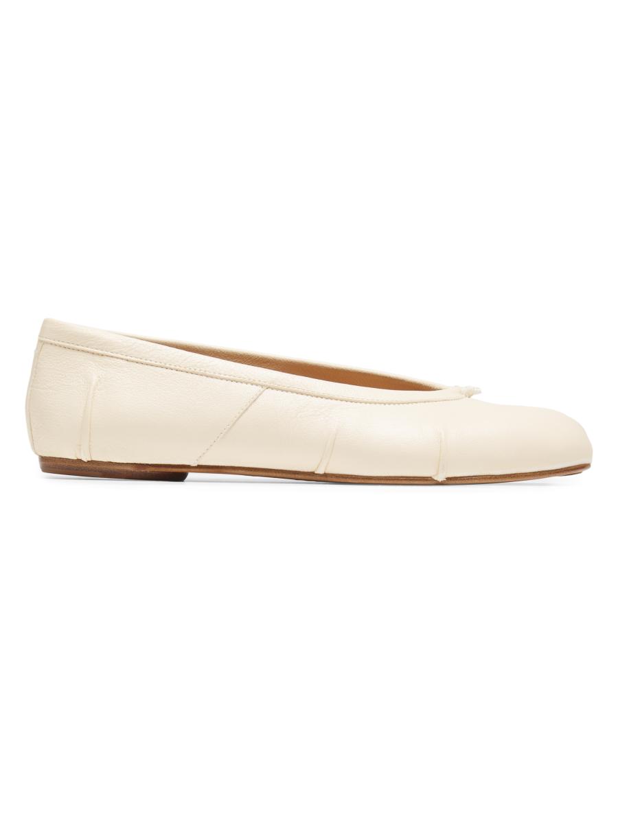Maison Margiela Tabi Leather Ballerina Flats | Saks Fifth Avenue