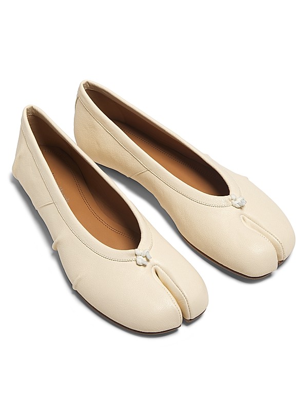 Shop Maison Margiela Tabi Leather Ballerina Flats | Saks Shop Maison Margiela Tabi Leather Ballerina Flats | Saks