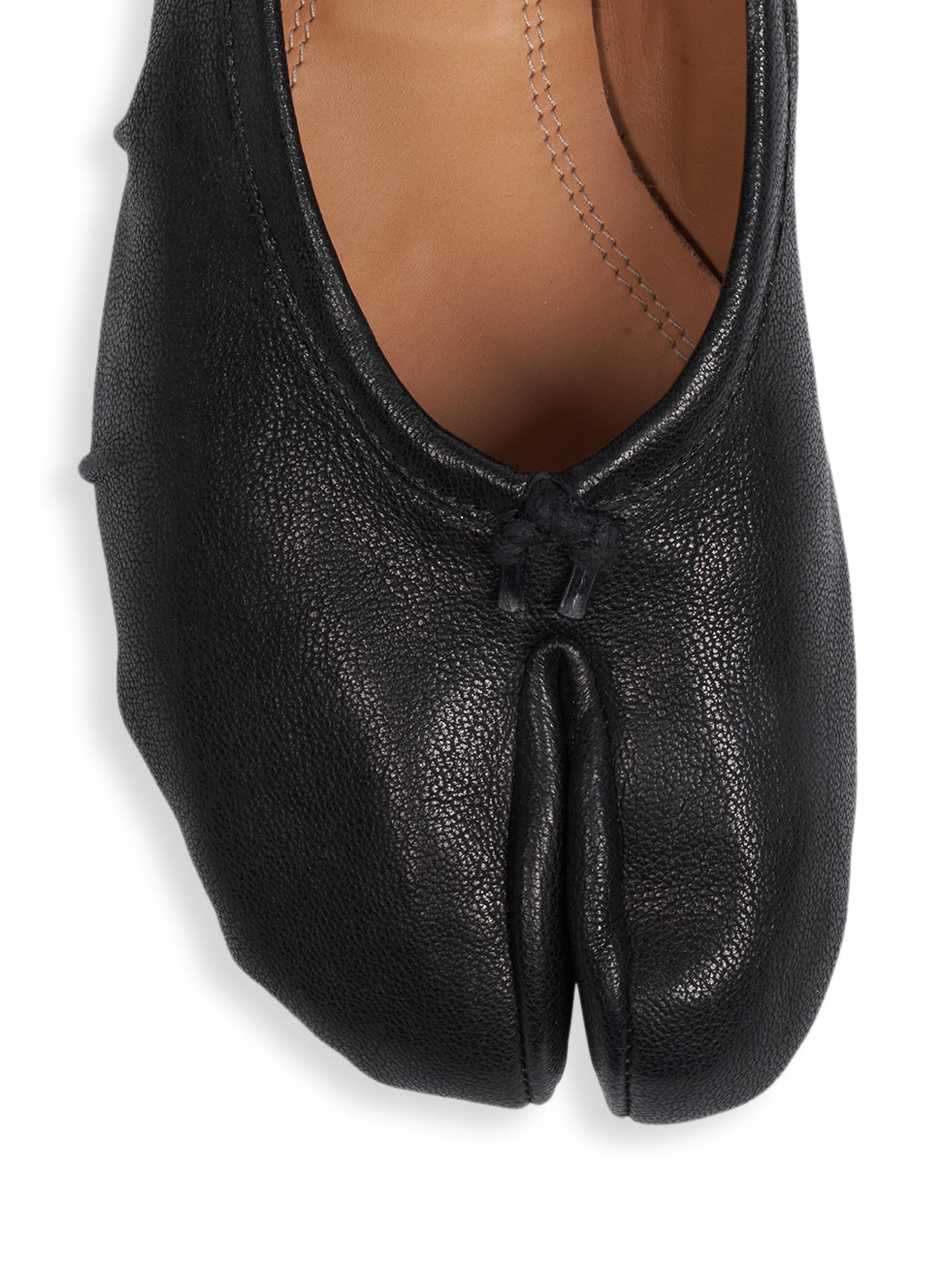 Tabi Leather Ballerina Flats