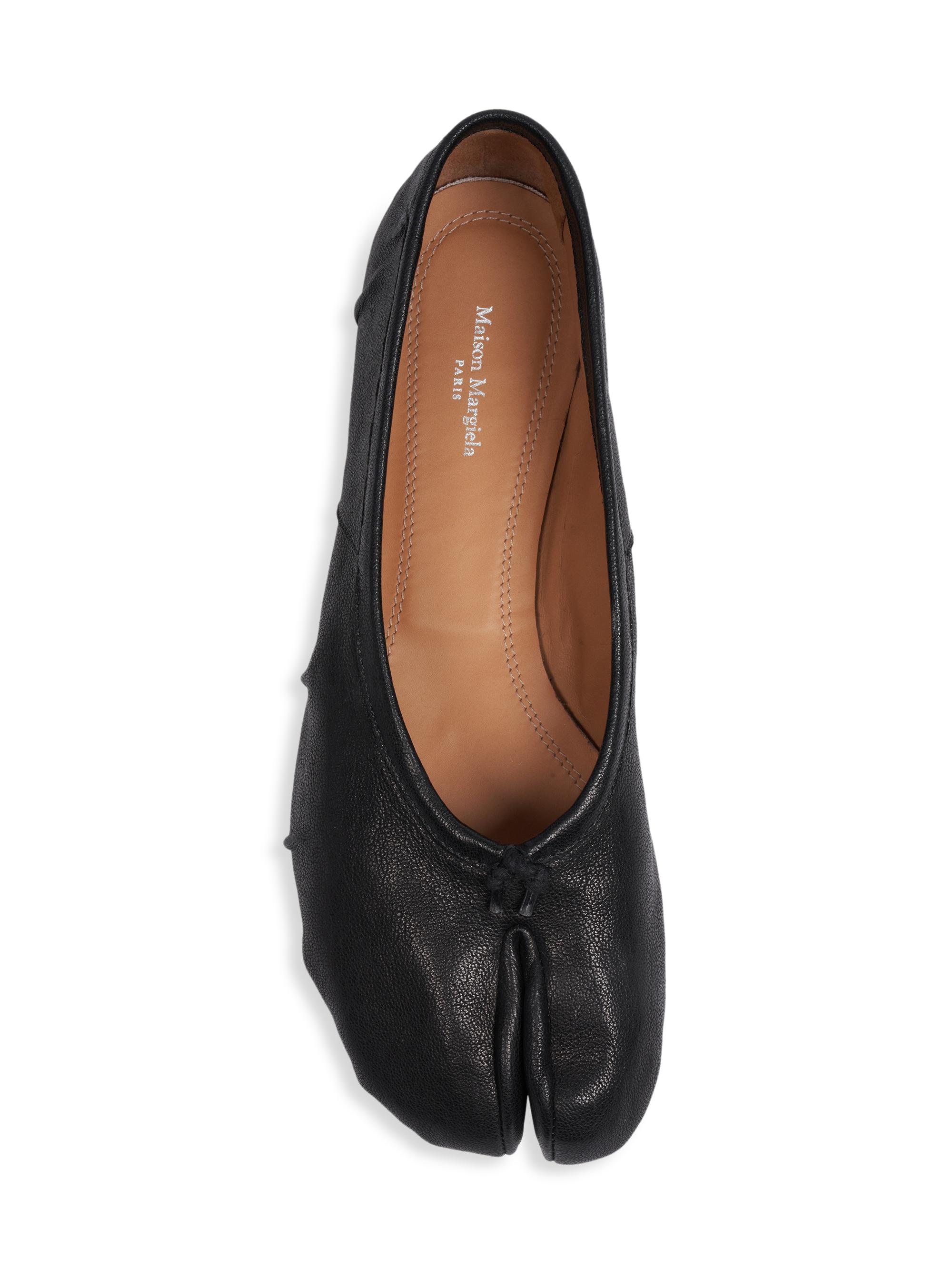 Maison Margiela Tabi Leather Ballerina Flats | Saks Fifth Avenue