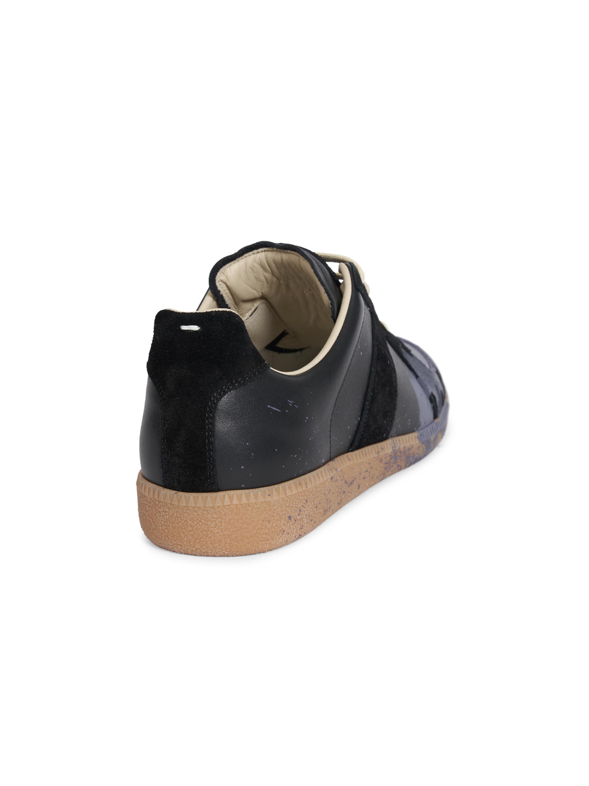 Maison Margiela Replica Paint Splatter Leather & Suede Low-Top