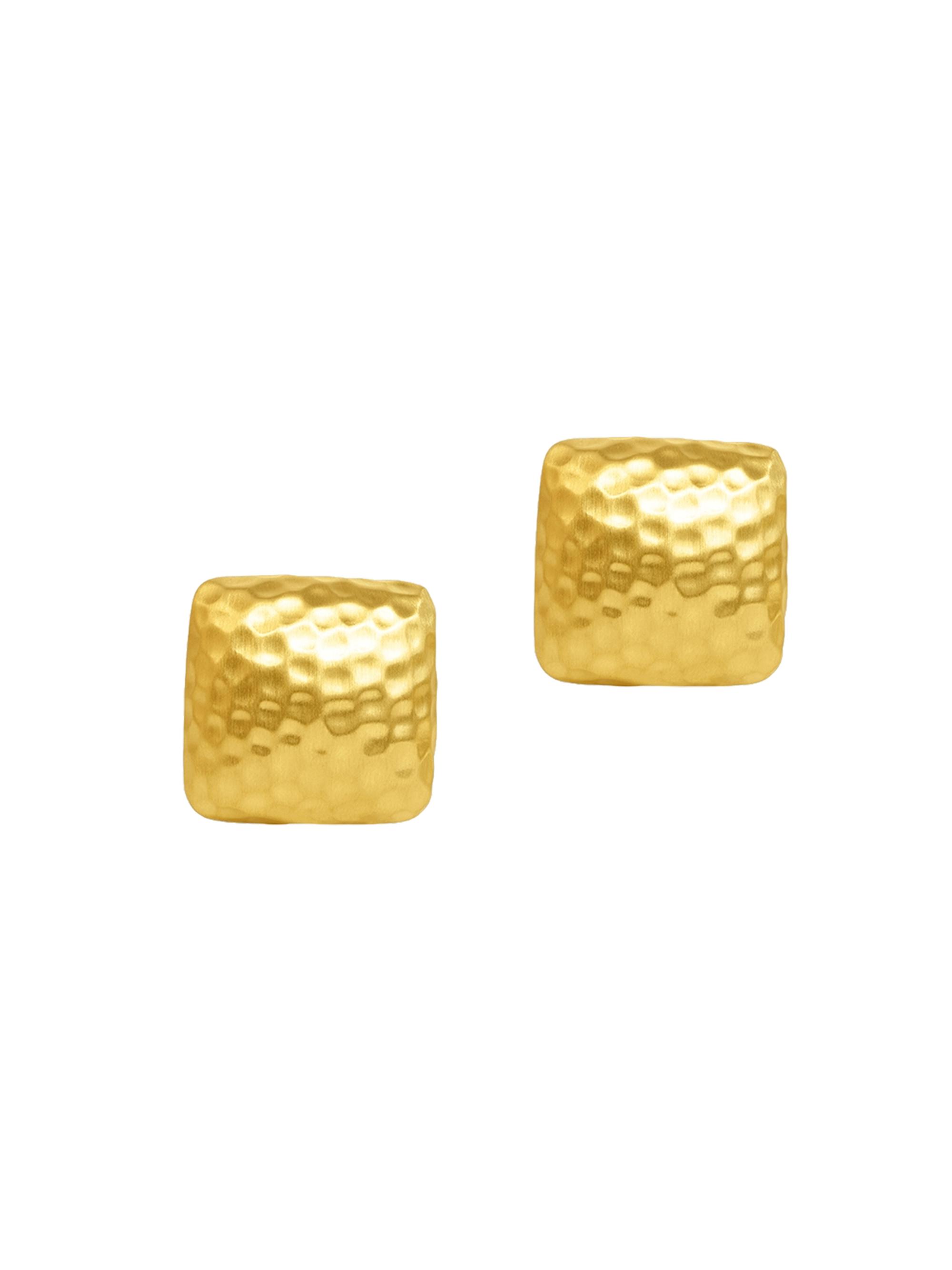 Dean Davidson Women's Nomad 22K-Gold-Plated Square Clip-On Earrings - Gold