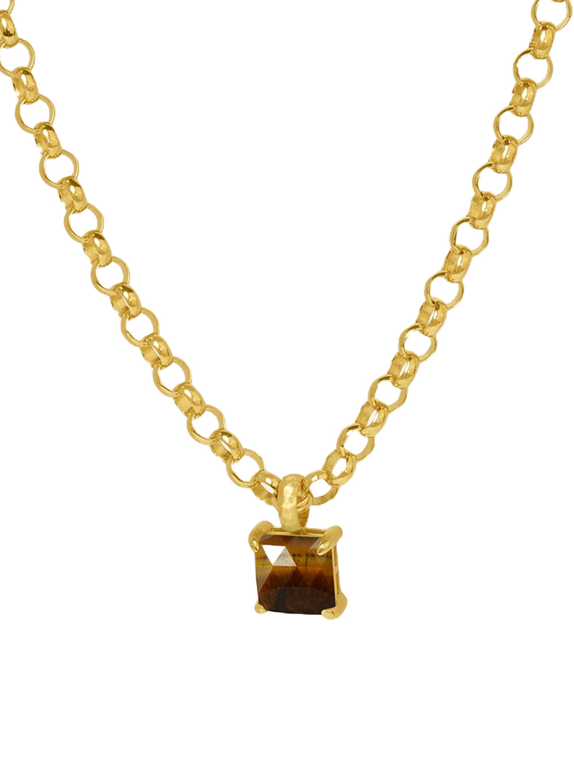 Dean Davidson Women's Nomad 22K-Gold-Plated & Tiger's Eye Pendant Necklace - Tiger Eye