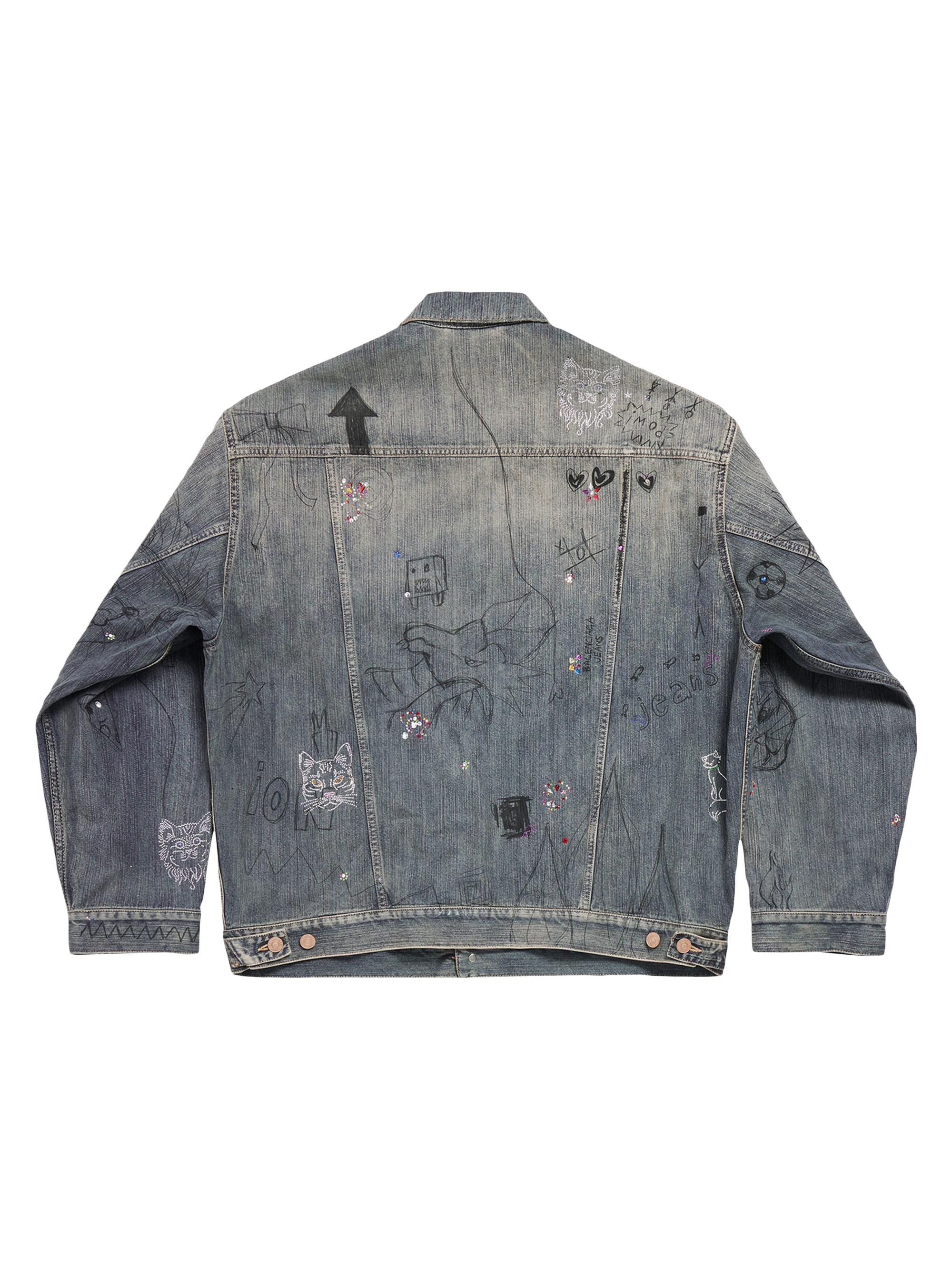 Balenciaga Scribble Oversized Jacket | Saks Fifth Avenue