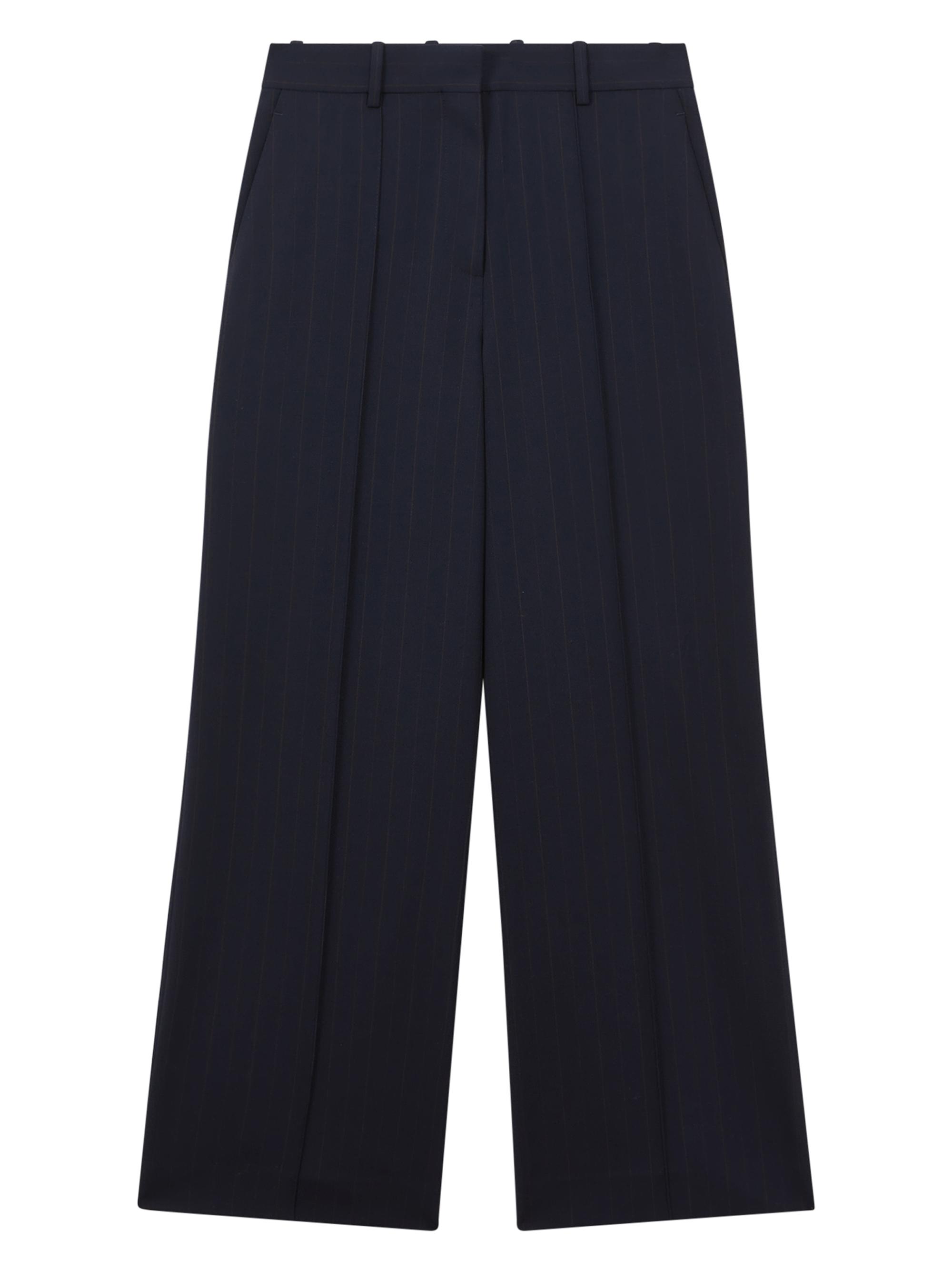Reiss Women's Willow Wide-Leg Wool-Blend Pants - Navy