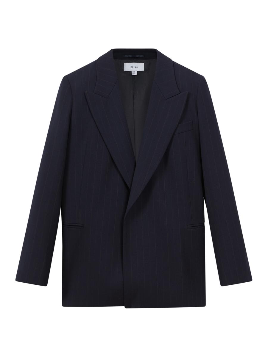 【海外限定】REISSブレザー☆Petite Jade Wool-Blend Single-Bre Reiss Tailored Fit Single Breasted Suit Blazer in Bottle