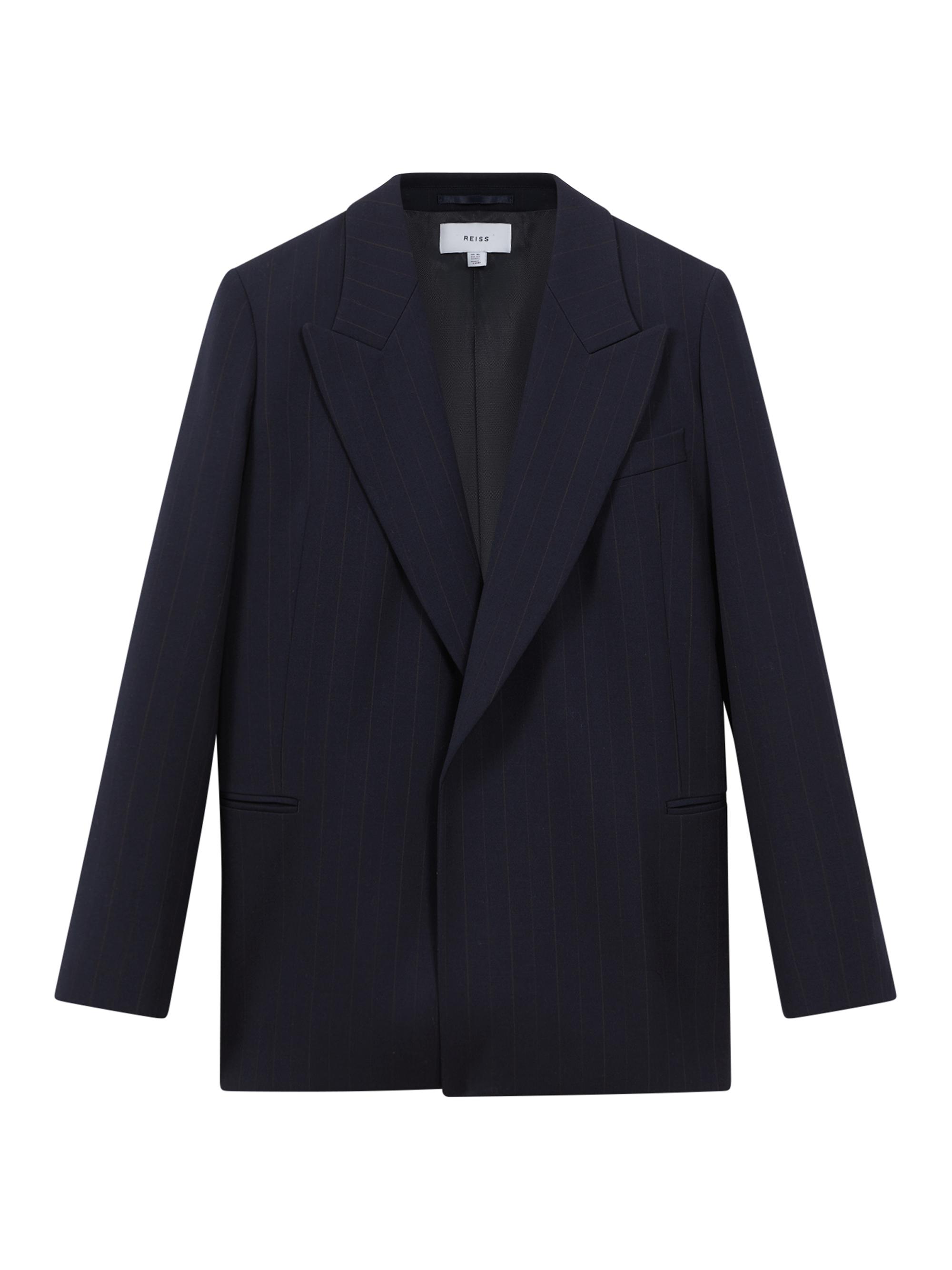 Reiss Women's Willow Oversized Wool-Blend Jacket - Navy