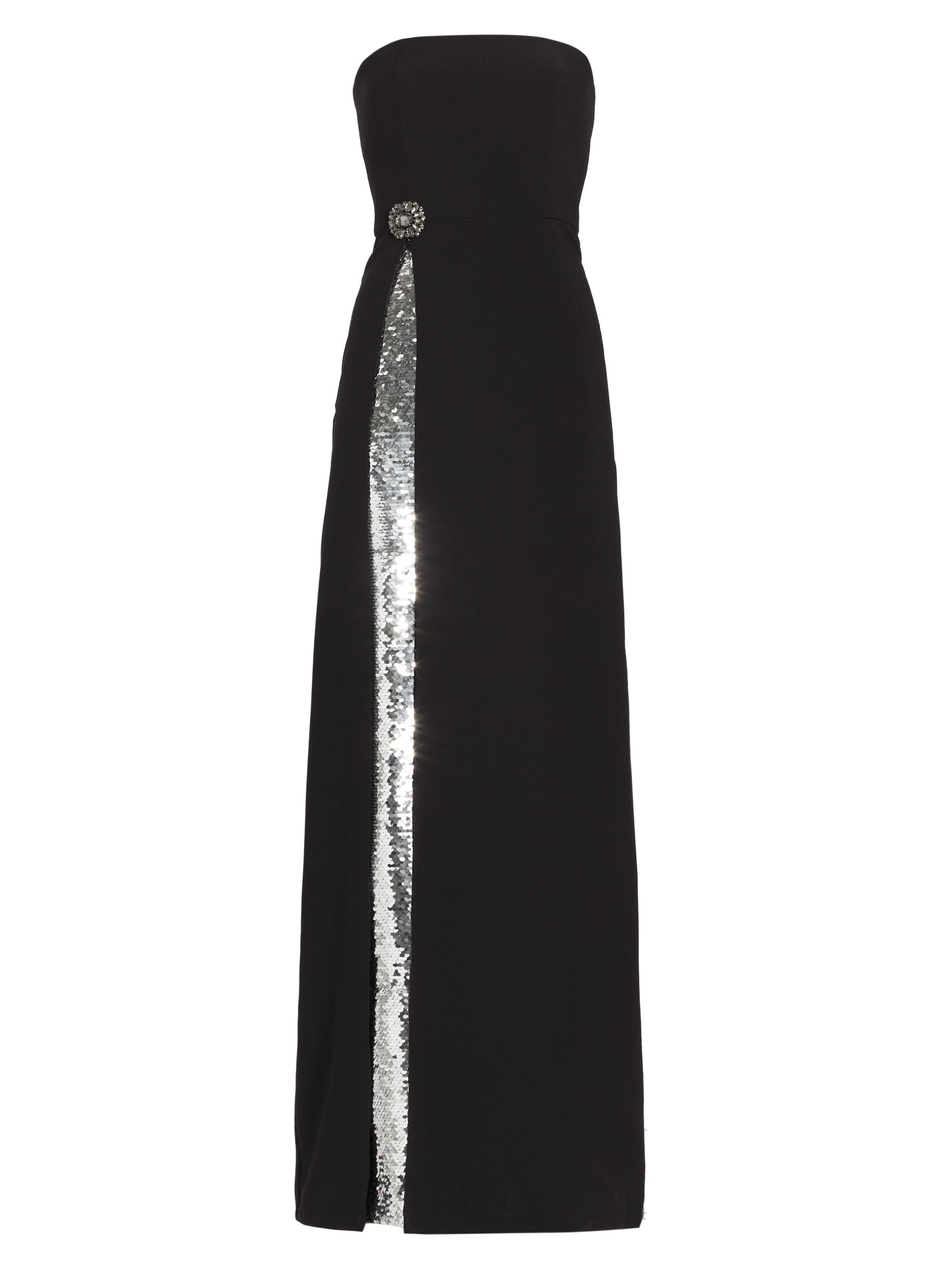 Sachin & Babi Women's Ivy Crepe & Sequin Strapless Gown - Black Silver