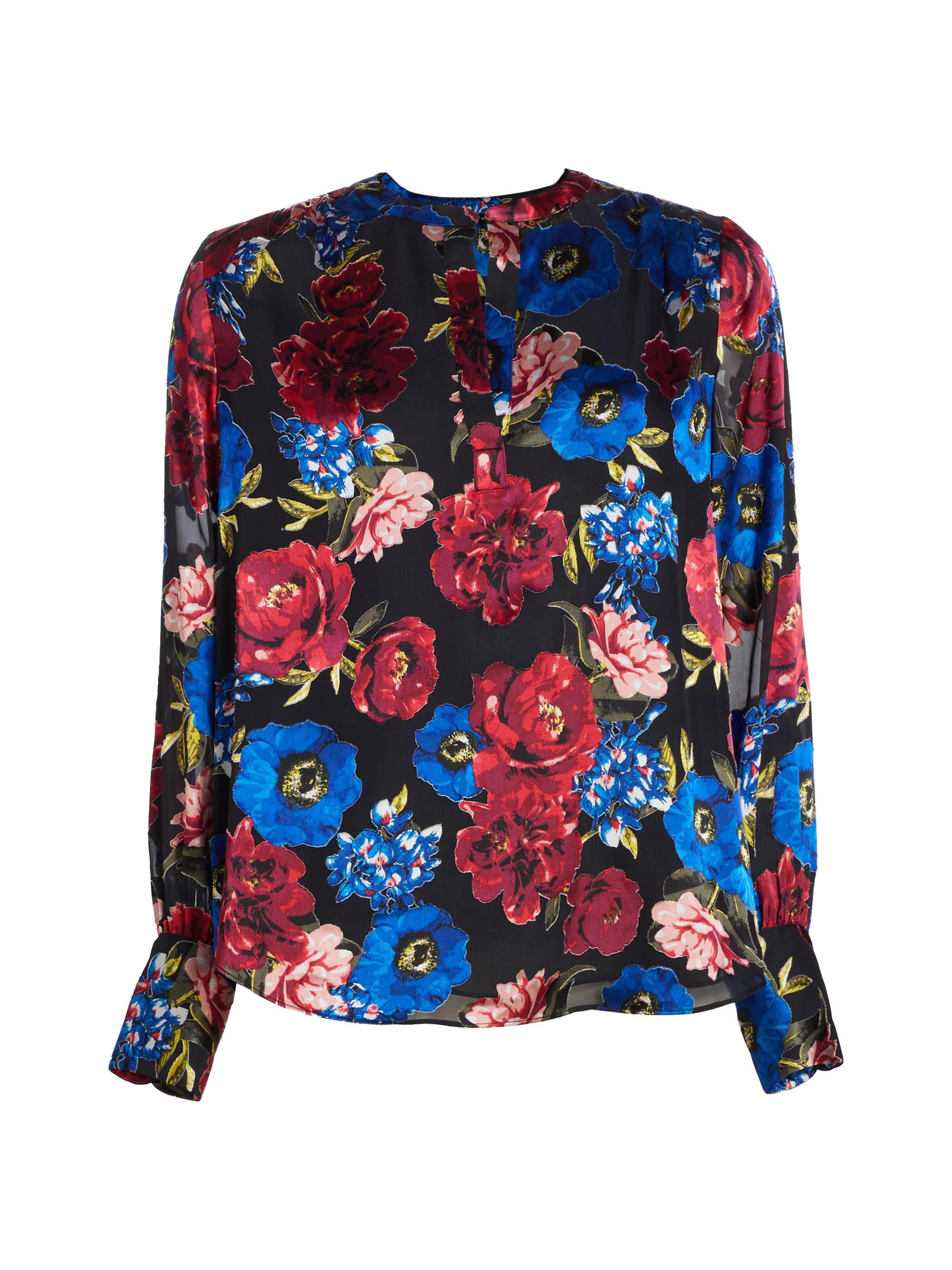 Elie Tahari Women's The Ellie Floral Blouse - Nocturnal Blooms