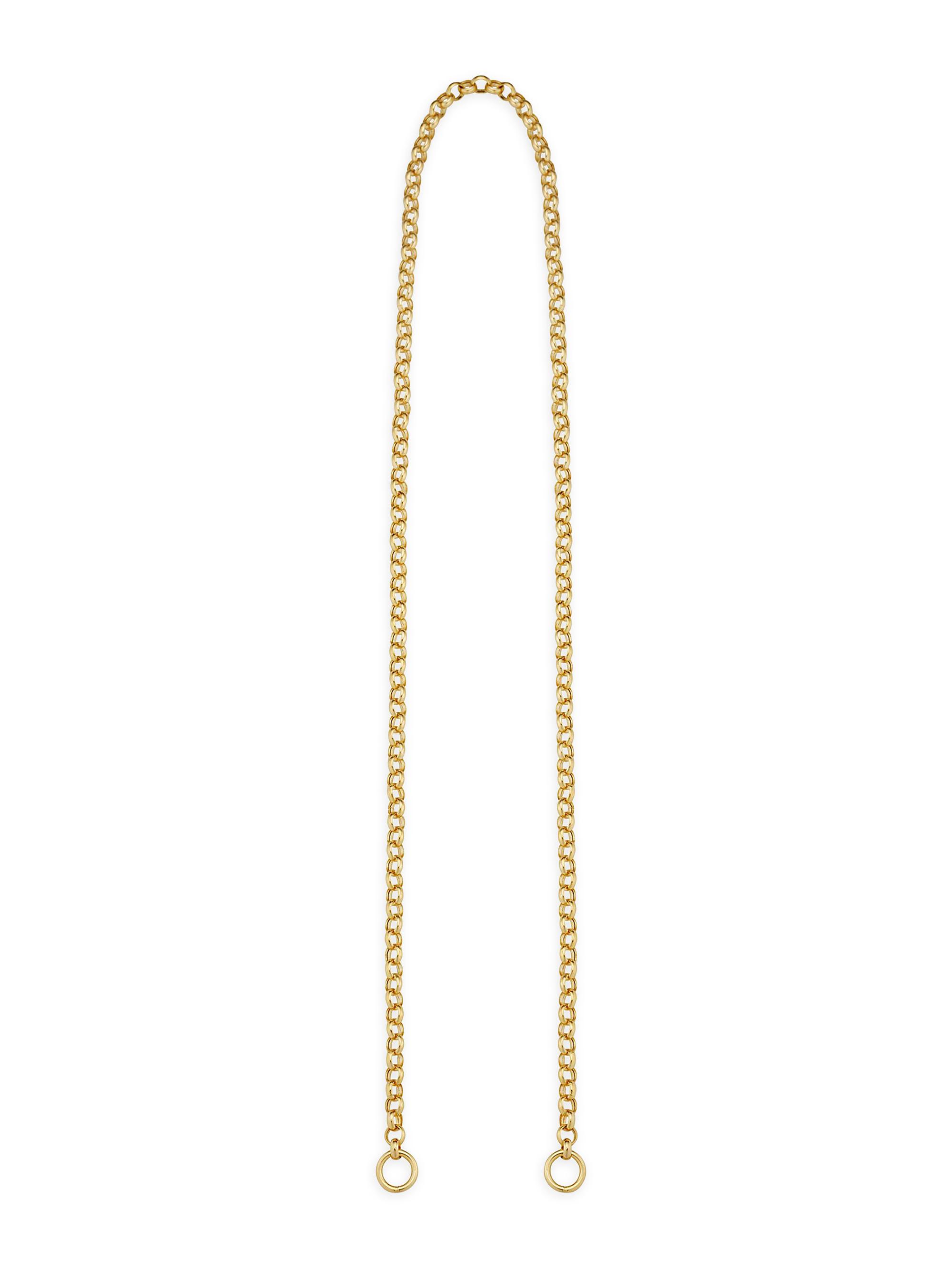 Oradina Women's 14K Yellow Gold Rimini Rolo Split Necklace - Yellow Gold