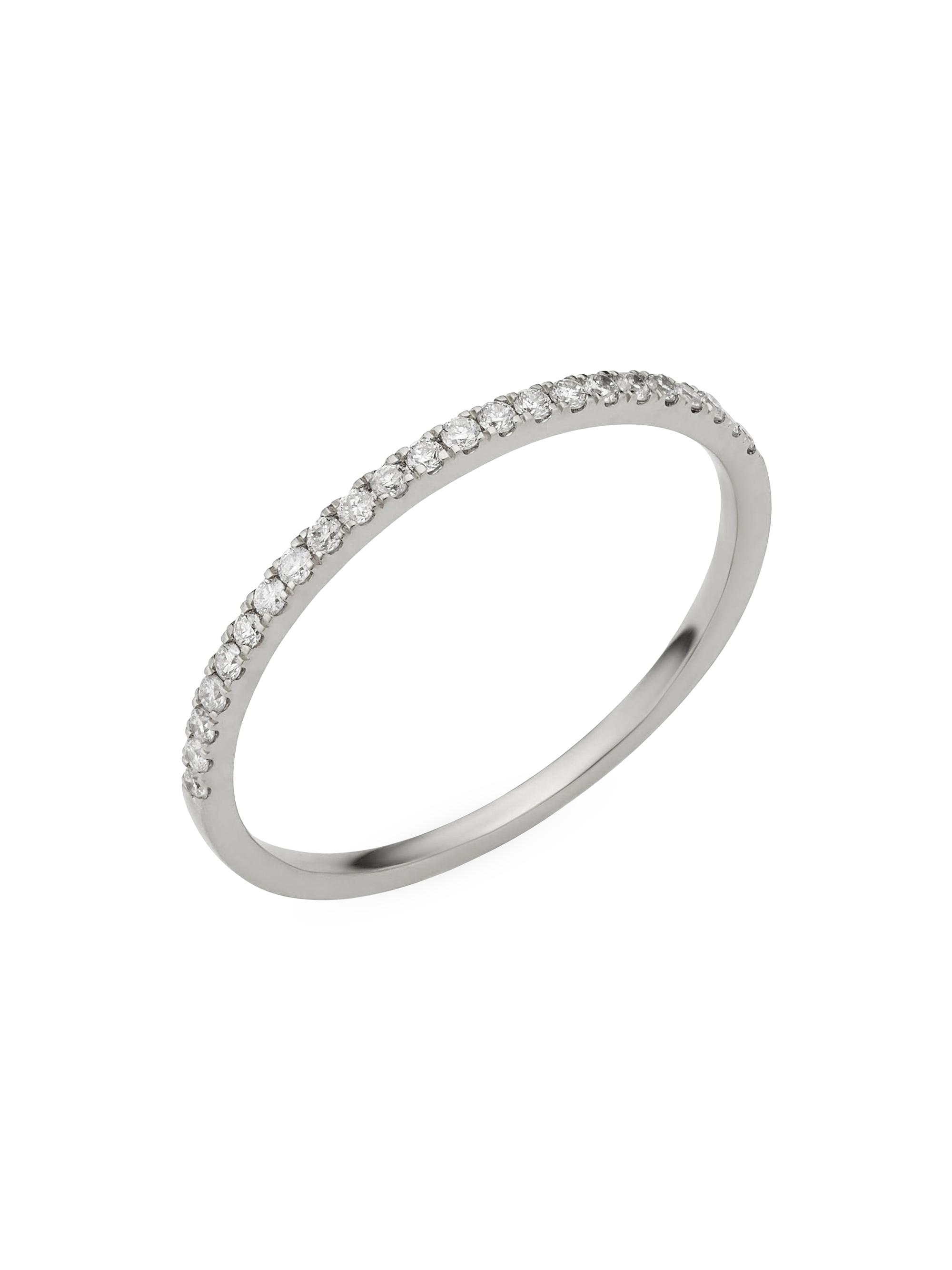 Oradina Women's 14K White Gold The Regal Diamond Stack Ring - White Gold