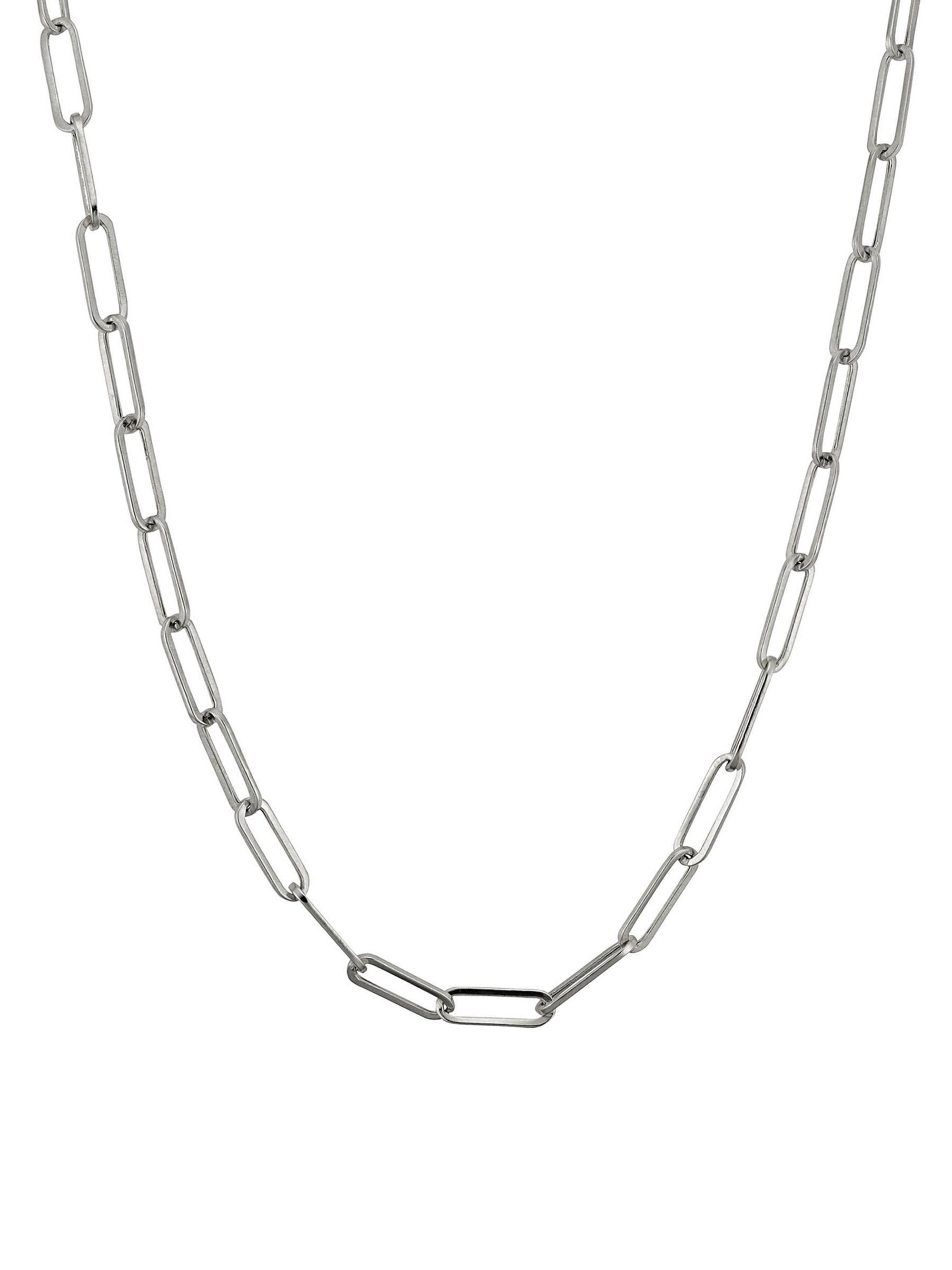 Oradina Women's 14K White Gold Venice Link Choker - White Gold