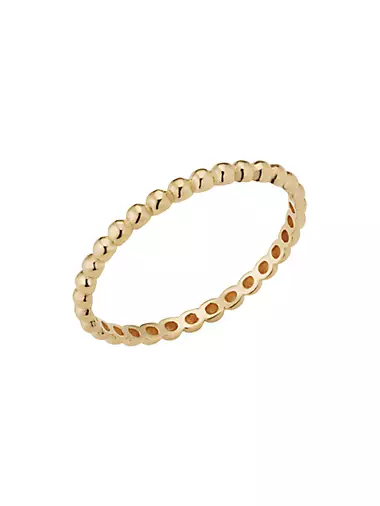 14K Yellow Gold Have a Ball Stack Ring
