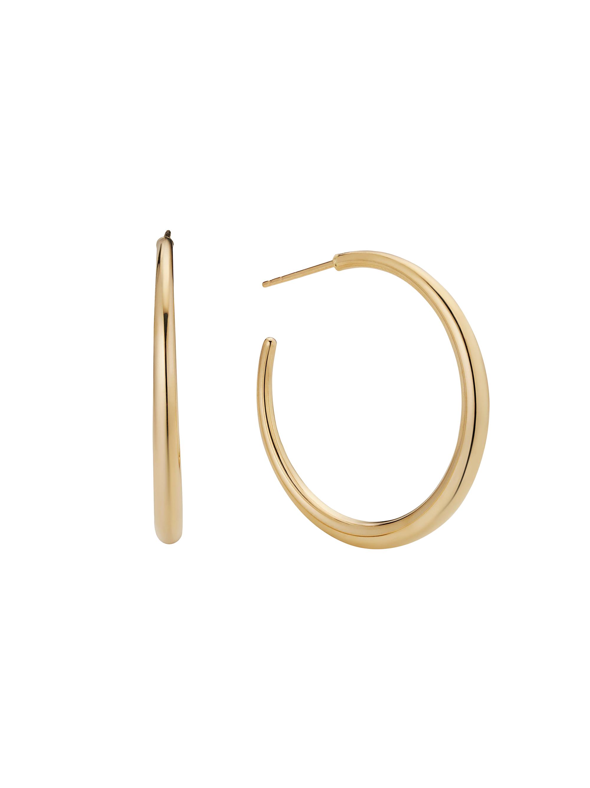 Oradina Women's 14K Yellow Gold The Archie Hoops - Yellow Gold