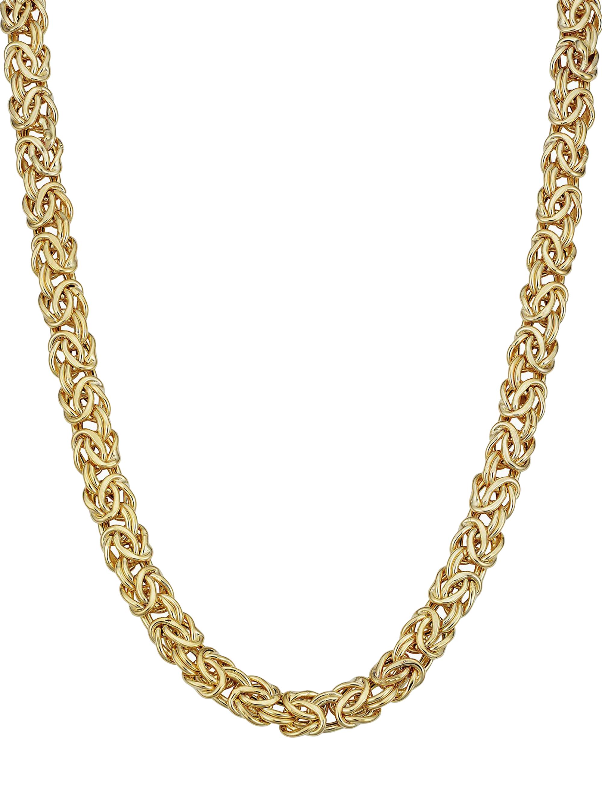 Oradina Women's 14K Yellow Gold Byzantine Necklace - Yellow Gold