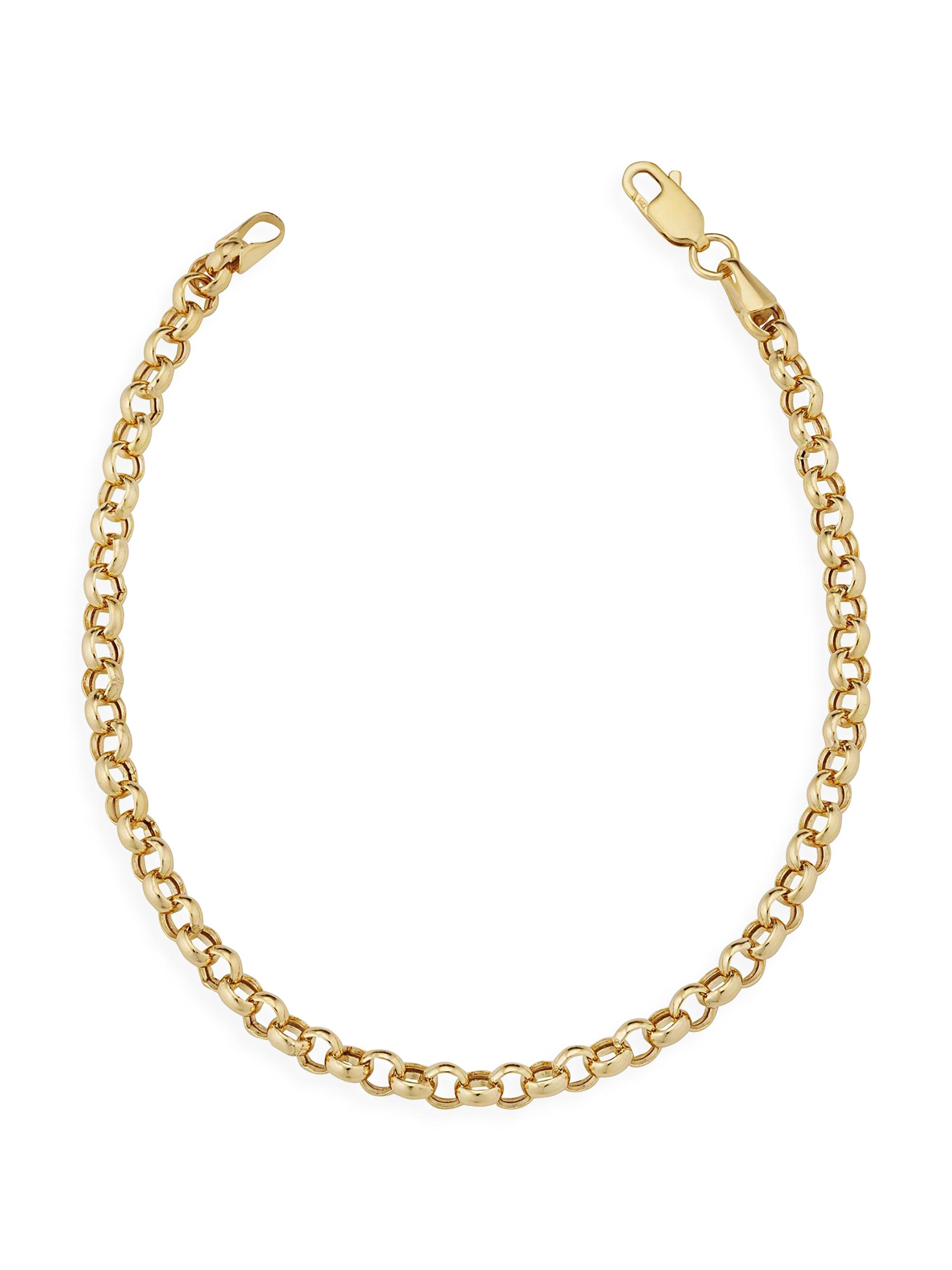 Oradina Women's 14K Yellow Gold Rimini Rolo Bracelet - Yellow Gold