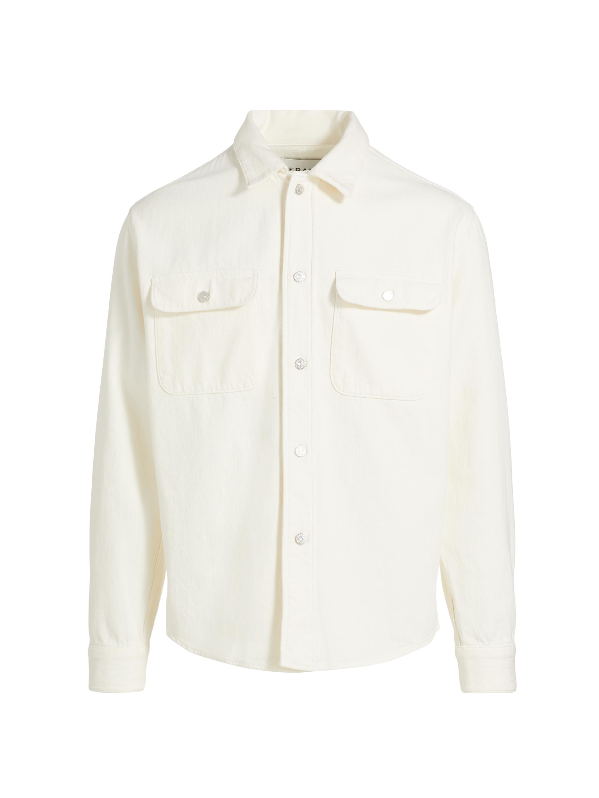 Frame Men's Cotton Terry Overshirt - Smokey Olive