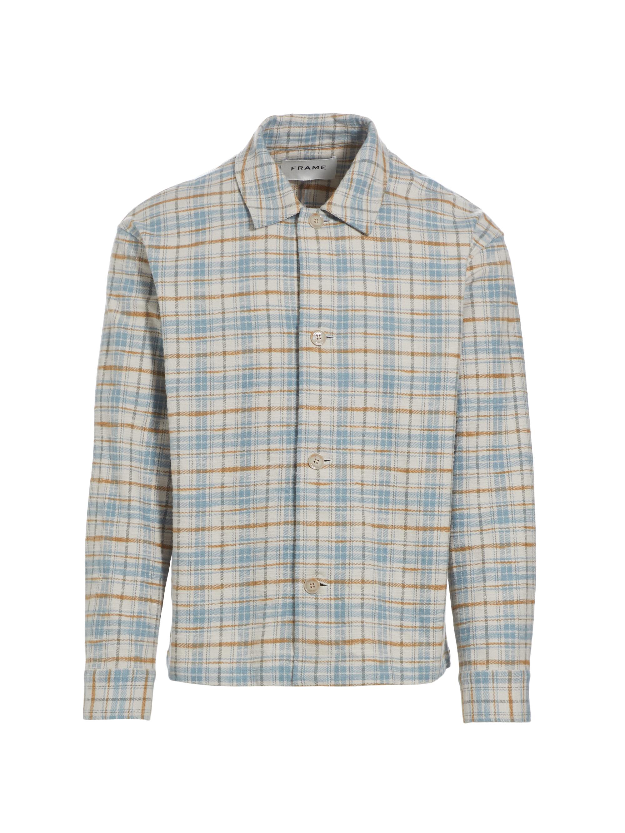 Frame Men's Plaid Cotton Relaxed-Fit Shirt - Relaxed Plaid