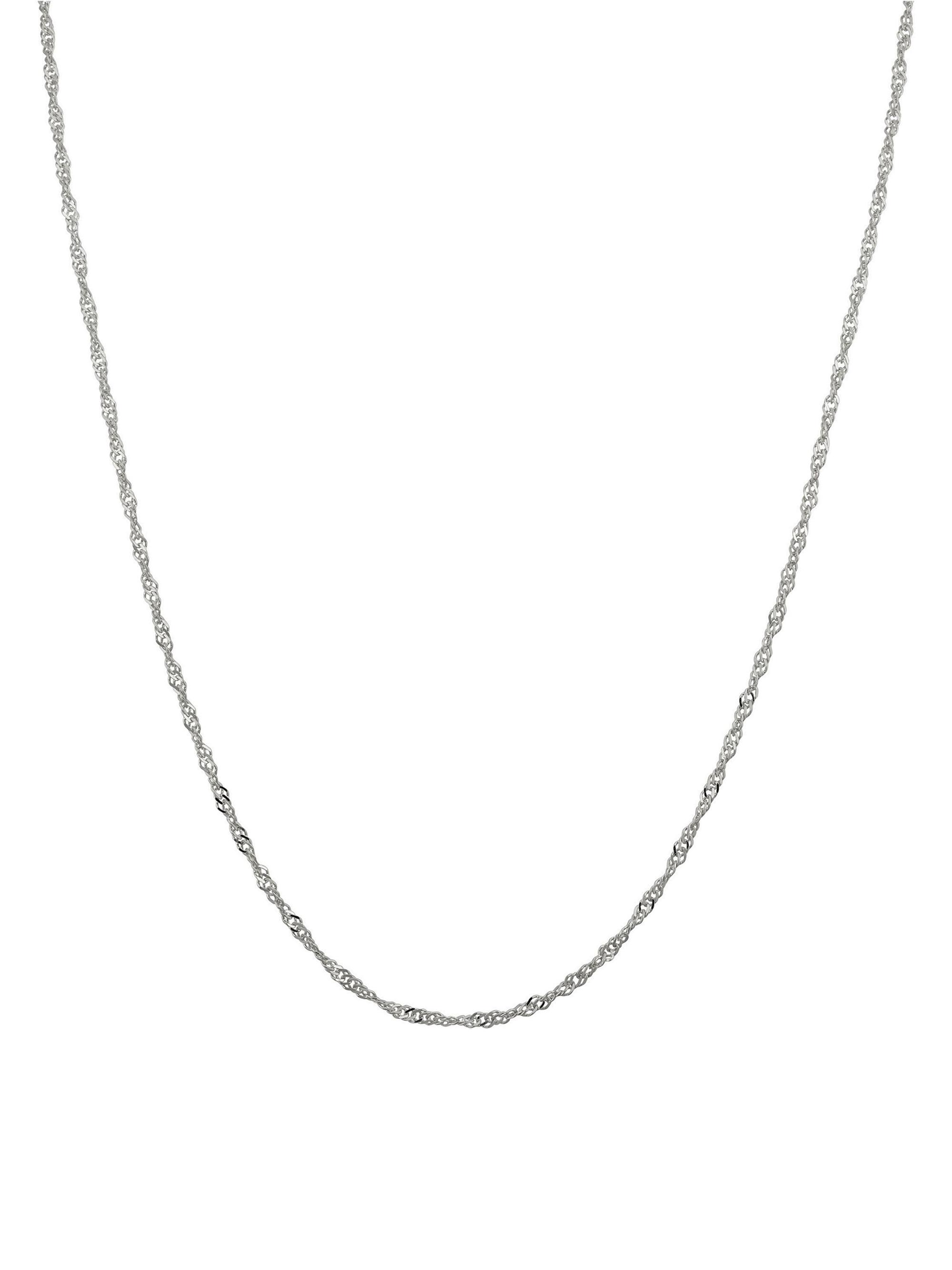 Oradina Women's 14K White Gold Spirah Chain - White Gold