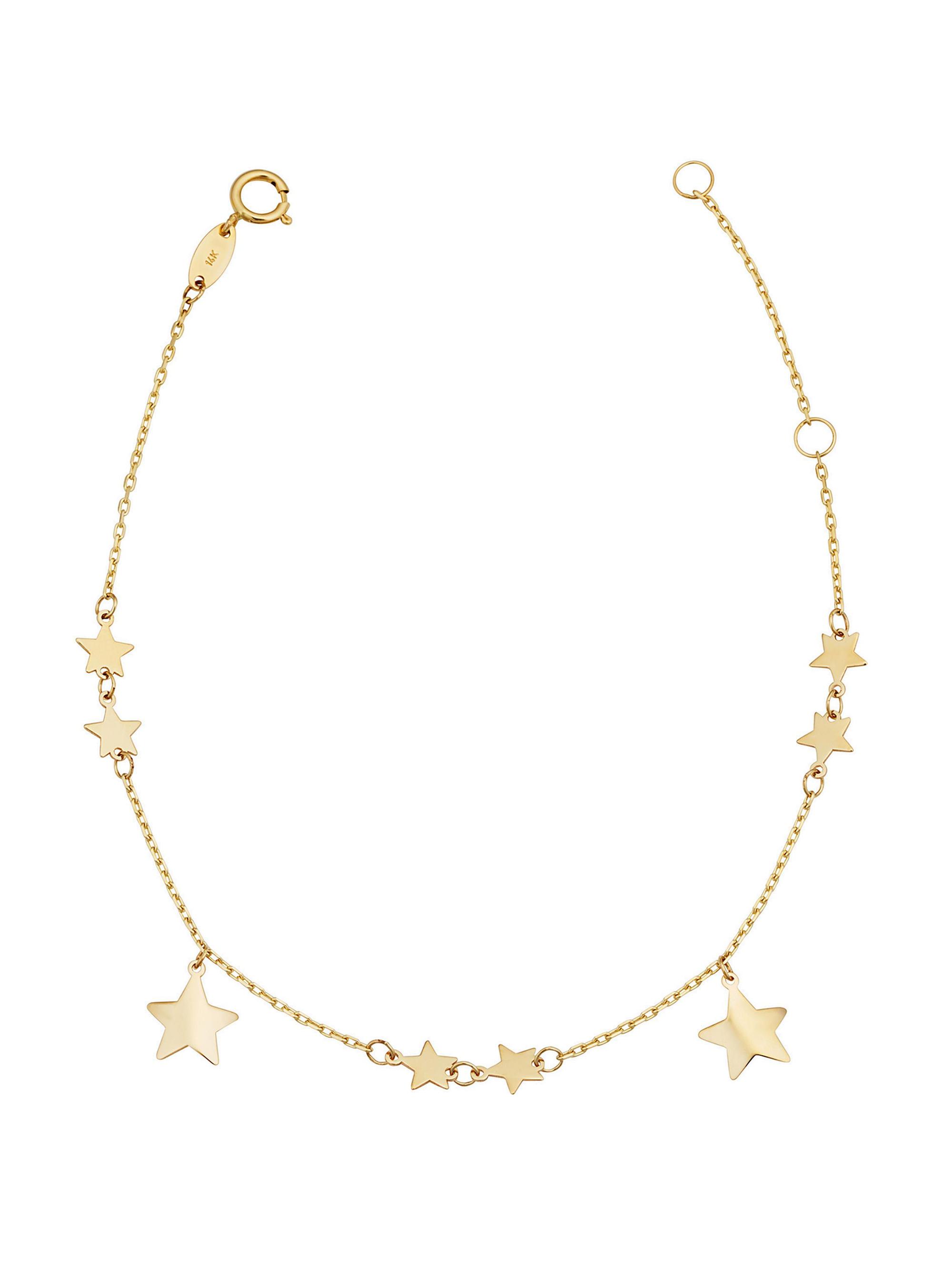 Oradina Women's 14K Yellow Gold Street Star Bracelet - Yellow Gold