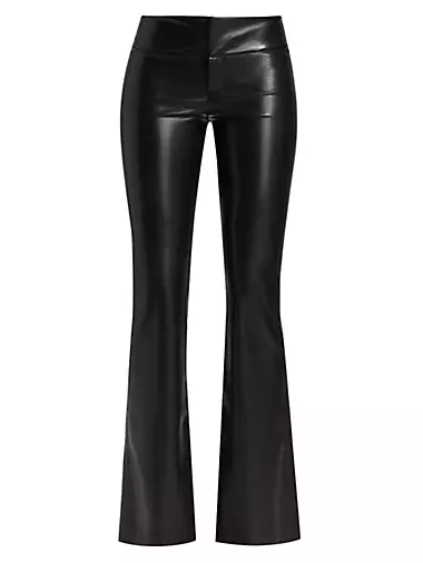 Olivia Vegan Leather Flared Pants