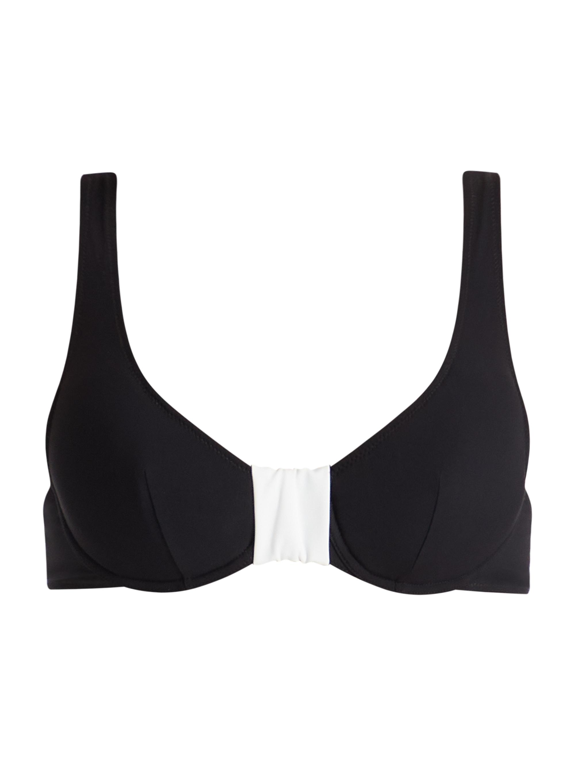 Valimare Women's Antibes Two-Tone Balconette Bikini Top - Black