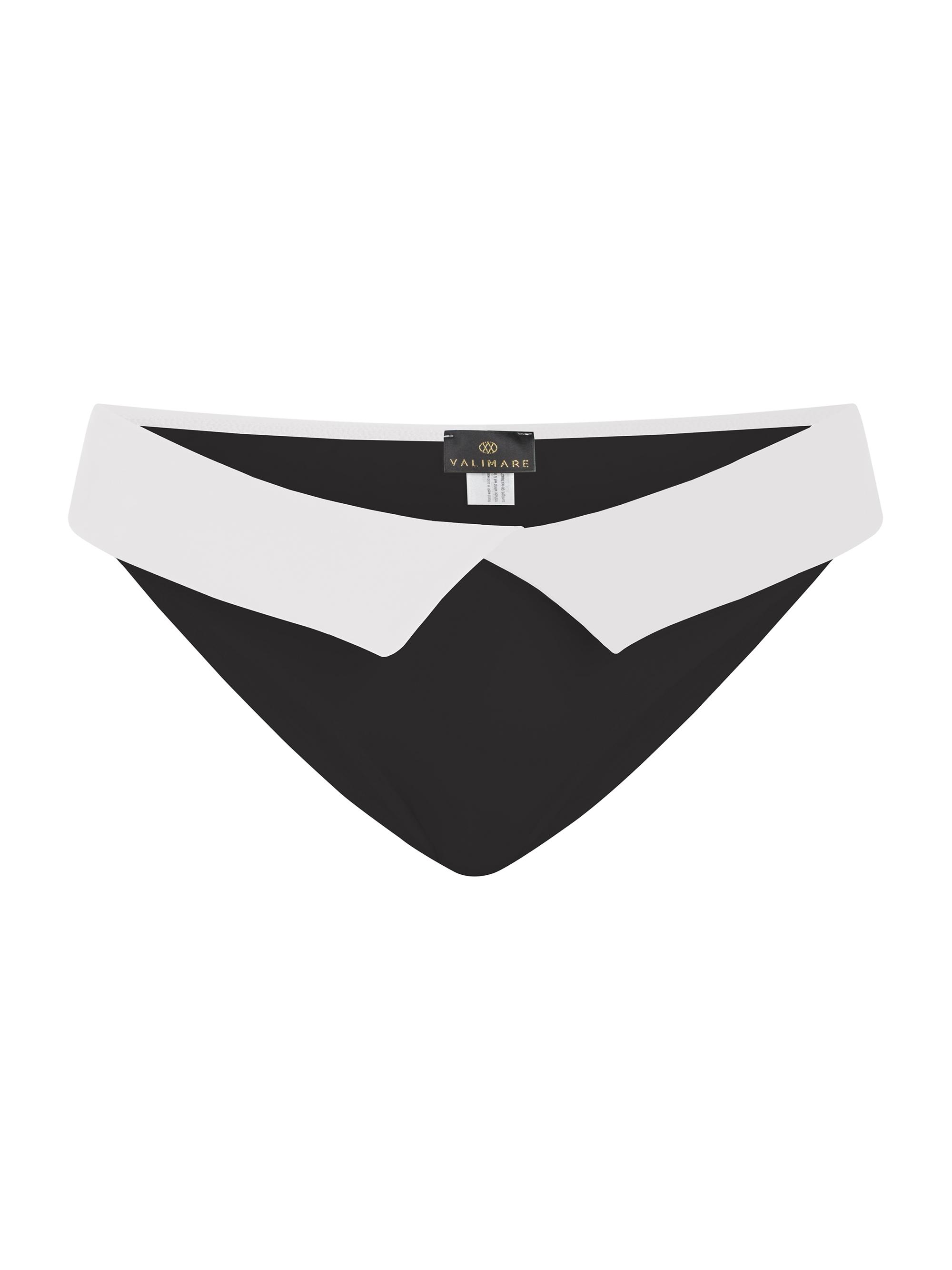 Valimare Women's Capri Foldover Bikini Bottoms - Black