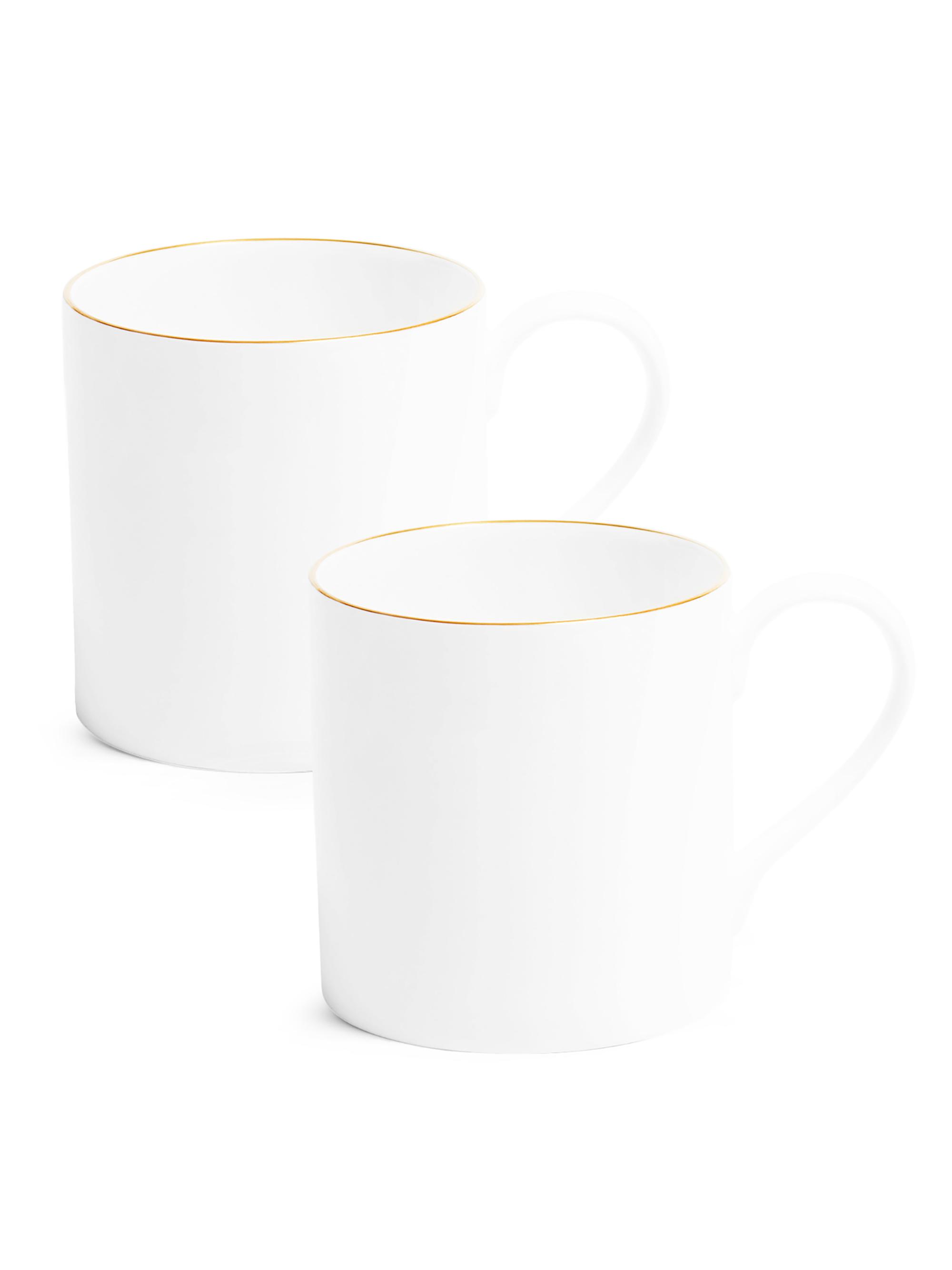 Richard Brendon Line 2-Piece Mugs Set - Gold