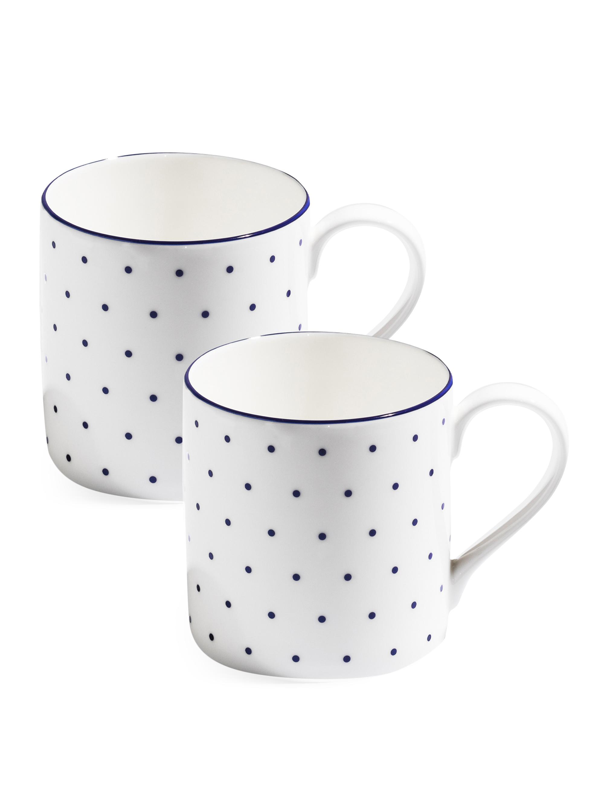 Richard Brendon Polka 2-Piece Mugs Set - Gold