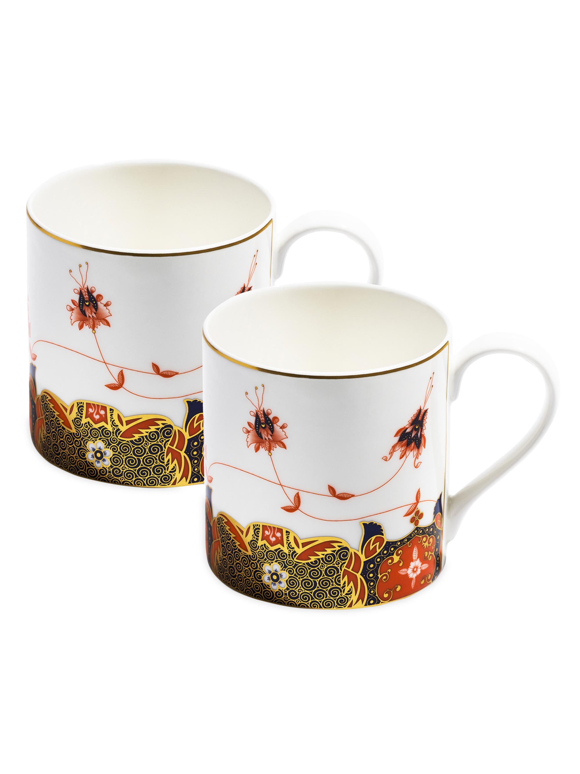 Richard Brendon The V & A Series Dragon Flower 2-Piece Large Mug Set