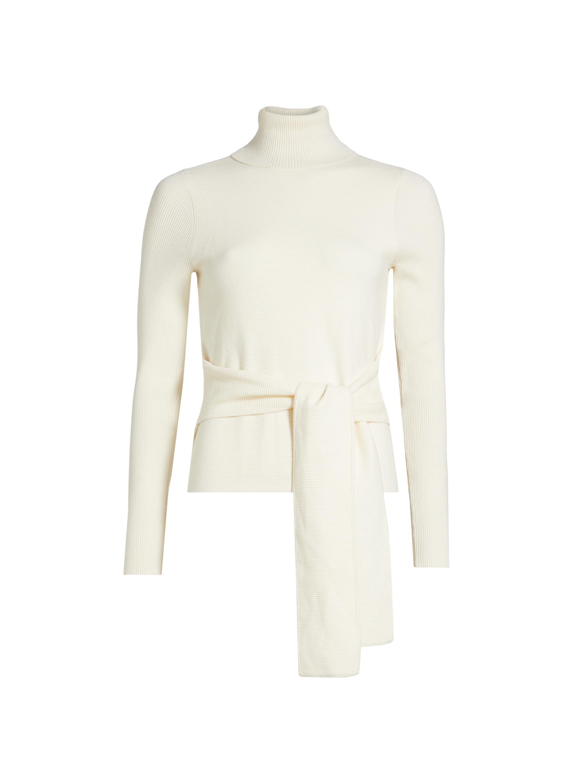 Toccin Women's Rib-Knit Turtleneck Top -