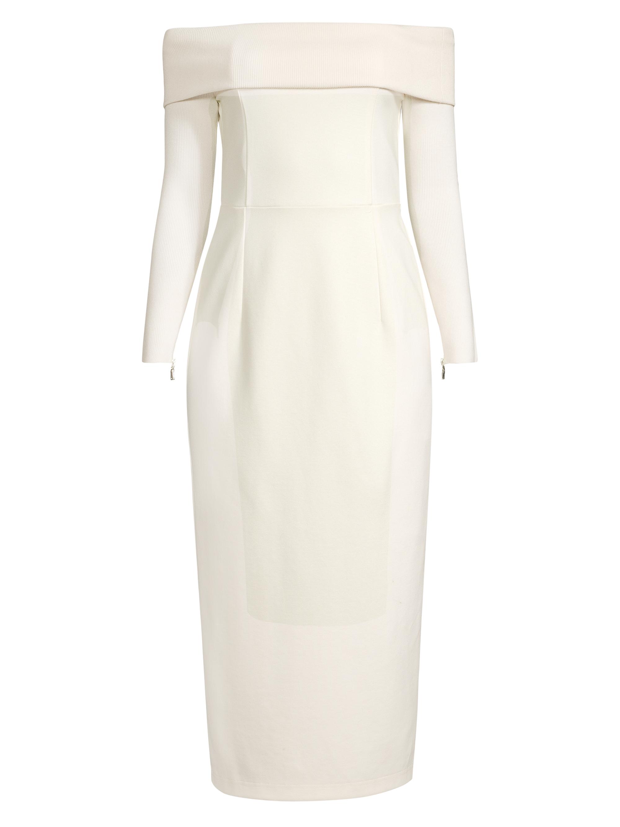 Toccin Women's Ruby Off-The-Shoulder Sheath Midi-Dress -