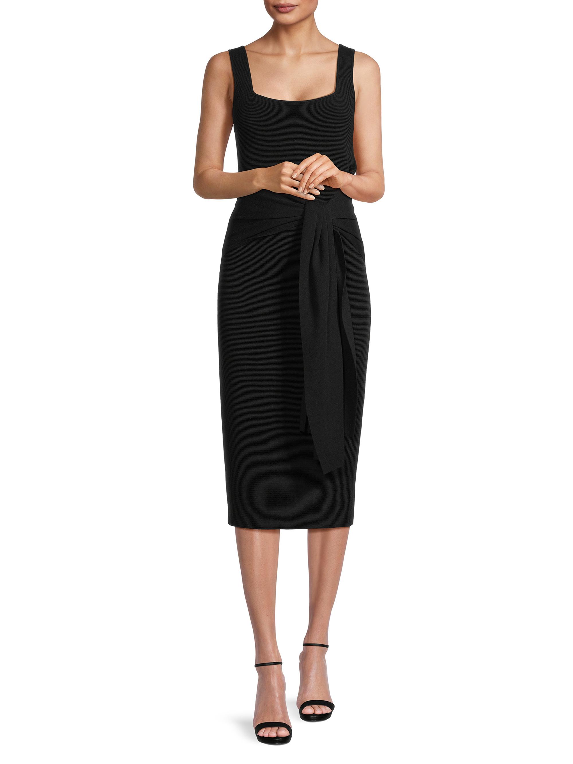 Toccin Lorenza Tie-Front Sleeveless Midi-Dress | Saks Fifth Avenue