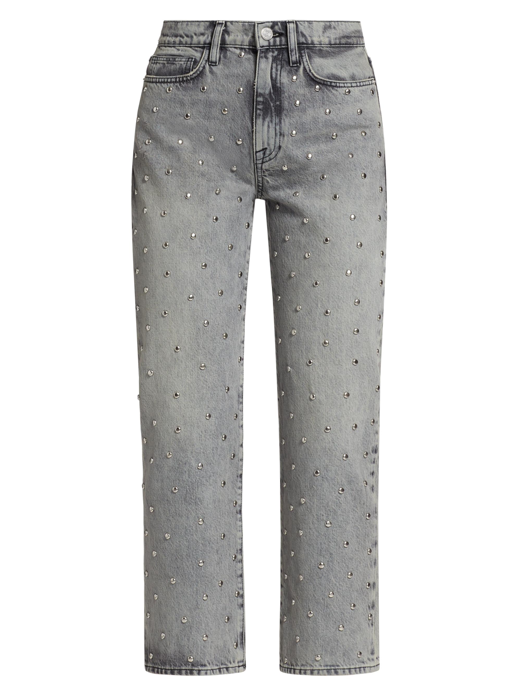 Frame Women's Le Jane Crop Studded Jeans - Subculture