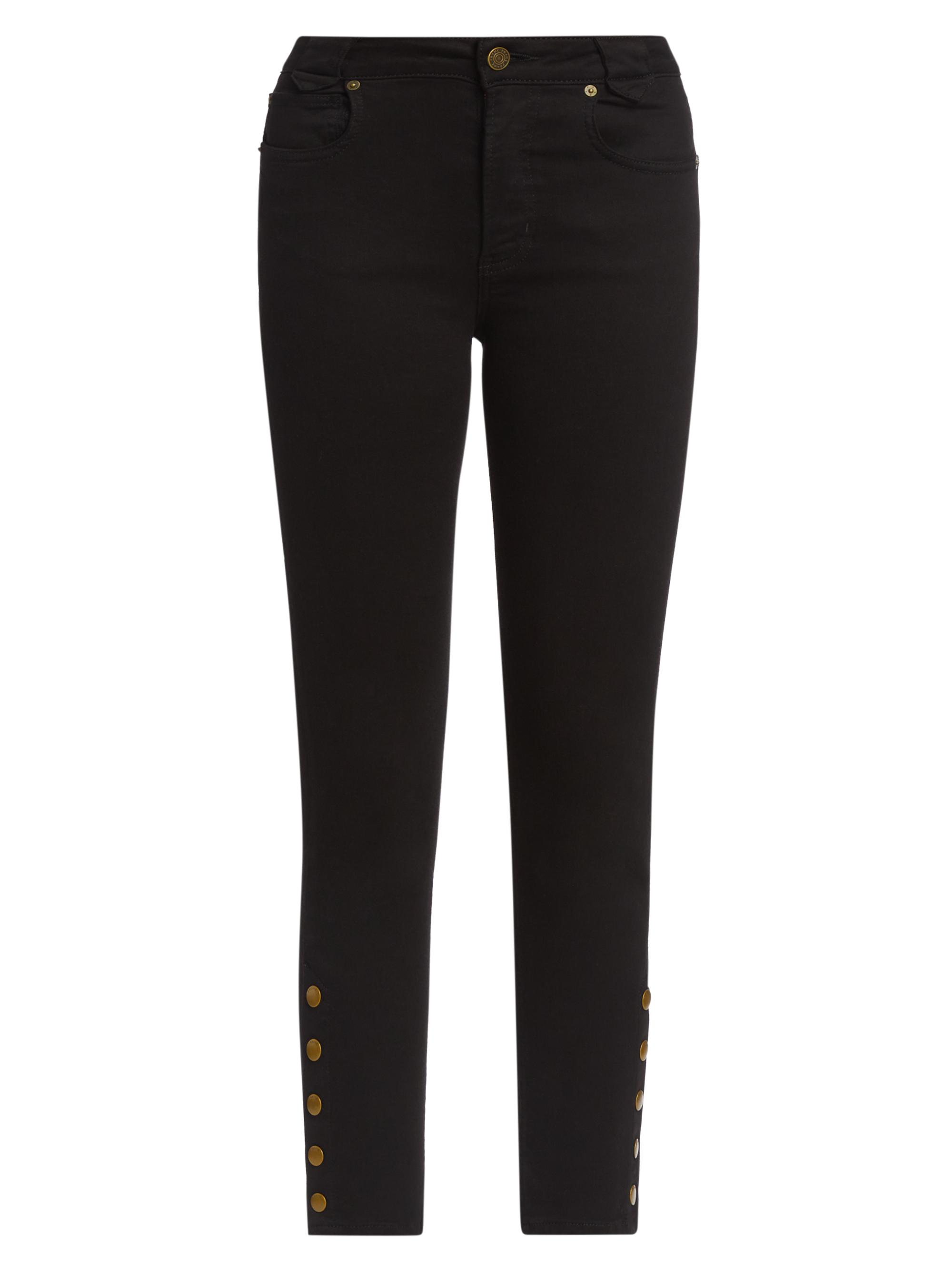 Frame Women's Snapped Denim Leggings - Black