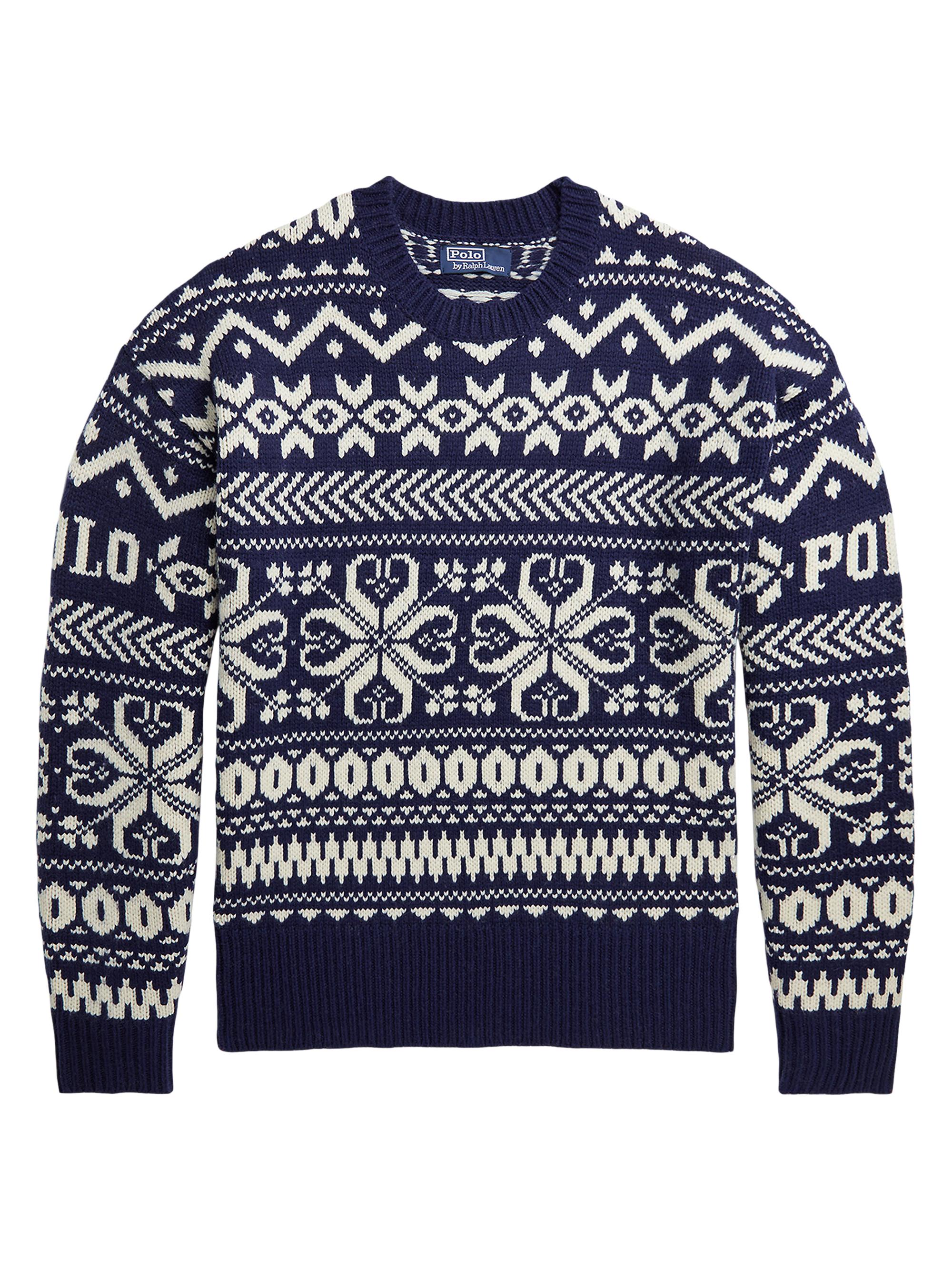 Polo Ralph Lauren Snowflake Wool-Blend Crewneck Sweater