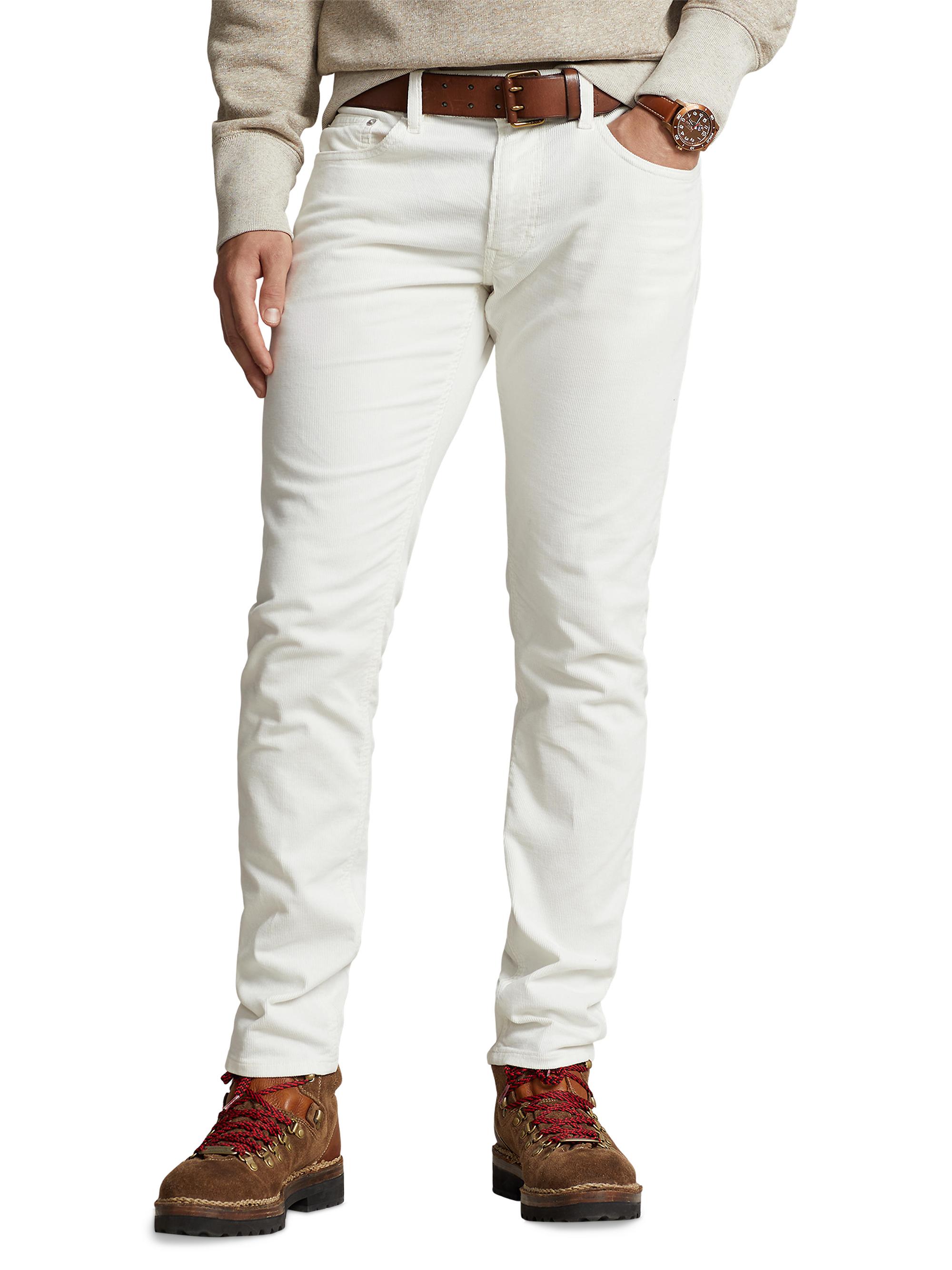 Polo Ralph Lauren Men's Sullivan Corduroy Slim Pants - Deckwash White