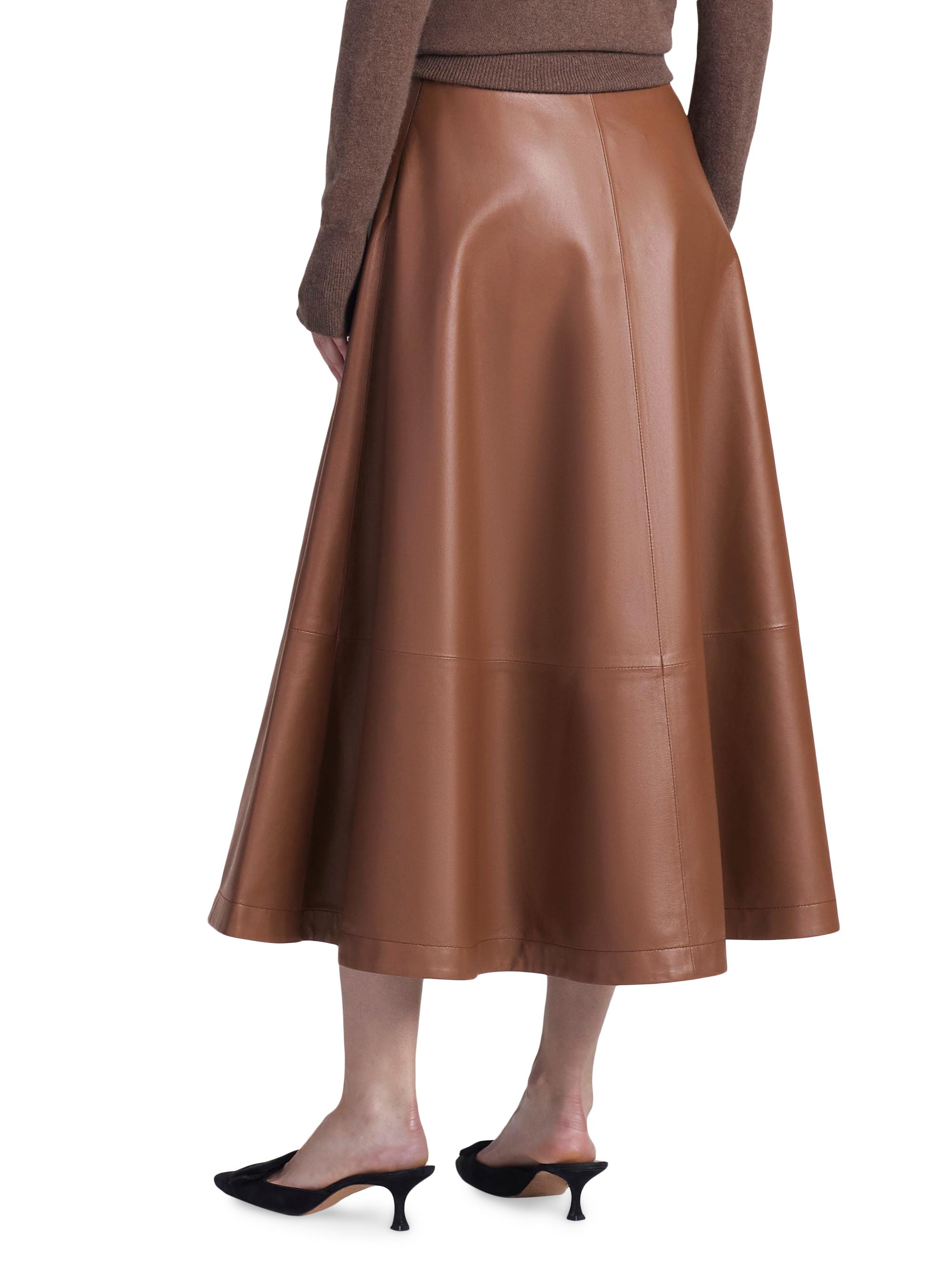 パンツ y2k osada ginzi leather skirt archive Altuzarra Varda Leather Circle Midi-Skirt | Saks Fifth Avenue
