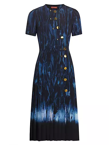 Alessandra Tie Up Midi Dress - Blue Floral - Buy Women's Dresses - Billy J